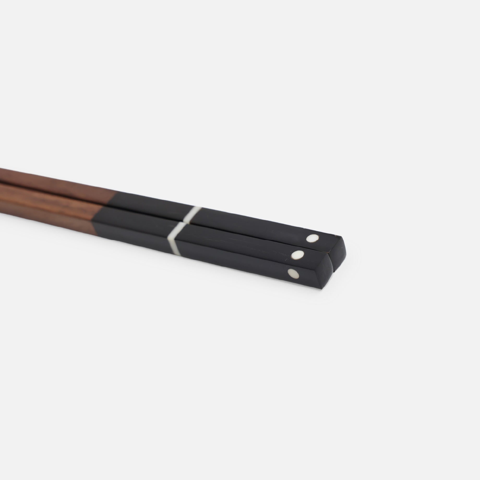 SARAH PETHERICK SQUARE CHOPSTICKS - ROSEWOOD / BALCK(WHITE DOT)