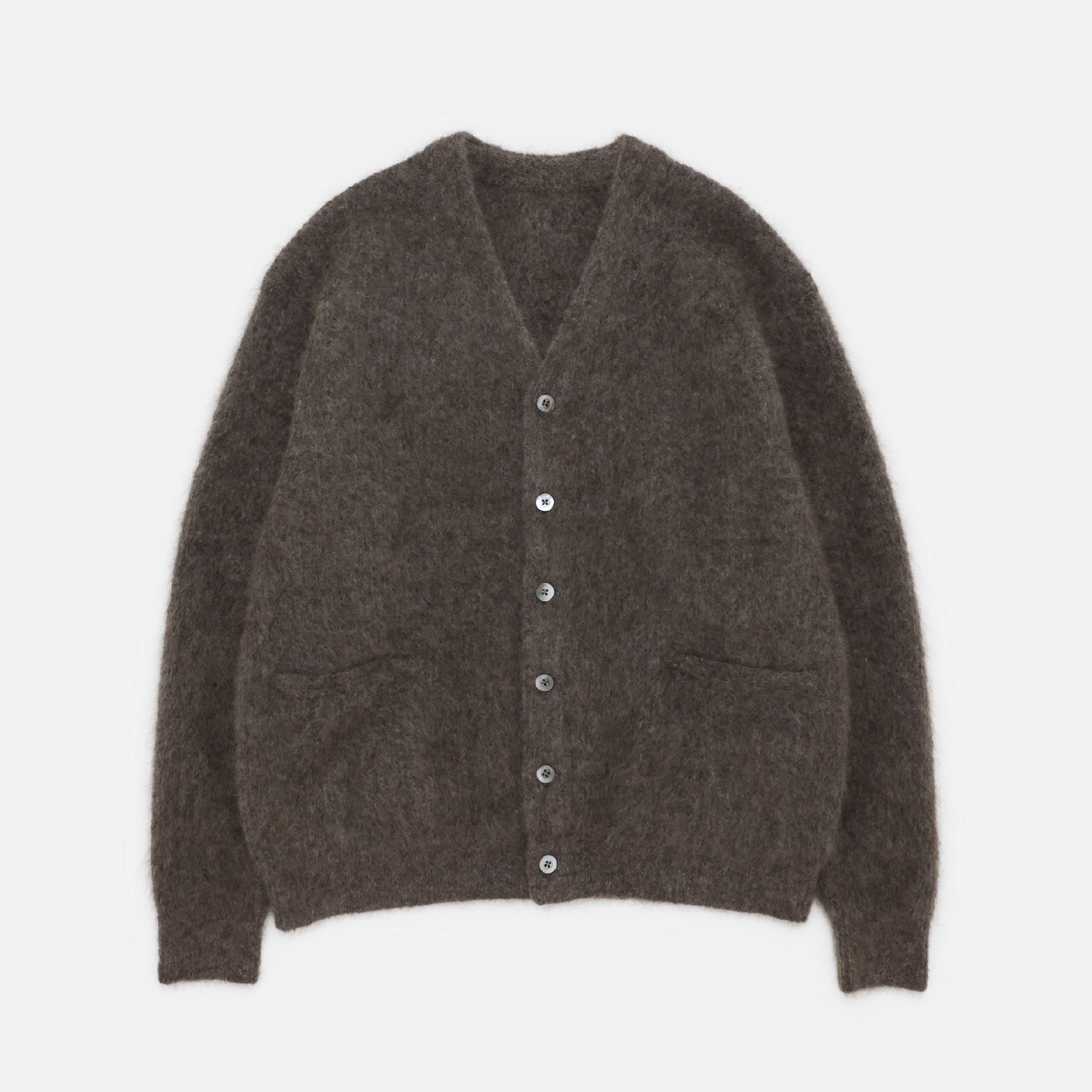 MOHAIR V/N CARDIGAN (BROWN) – UNEVEN HUB STORE｜想像を超える、人と
