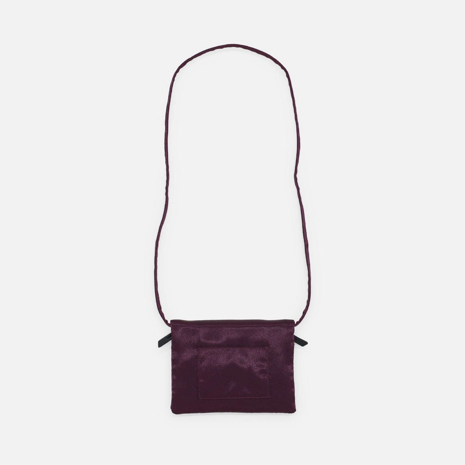 SATIN POCHETTE BAG(BURGUNDY)