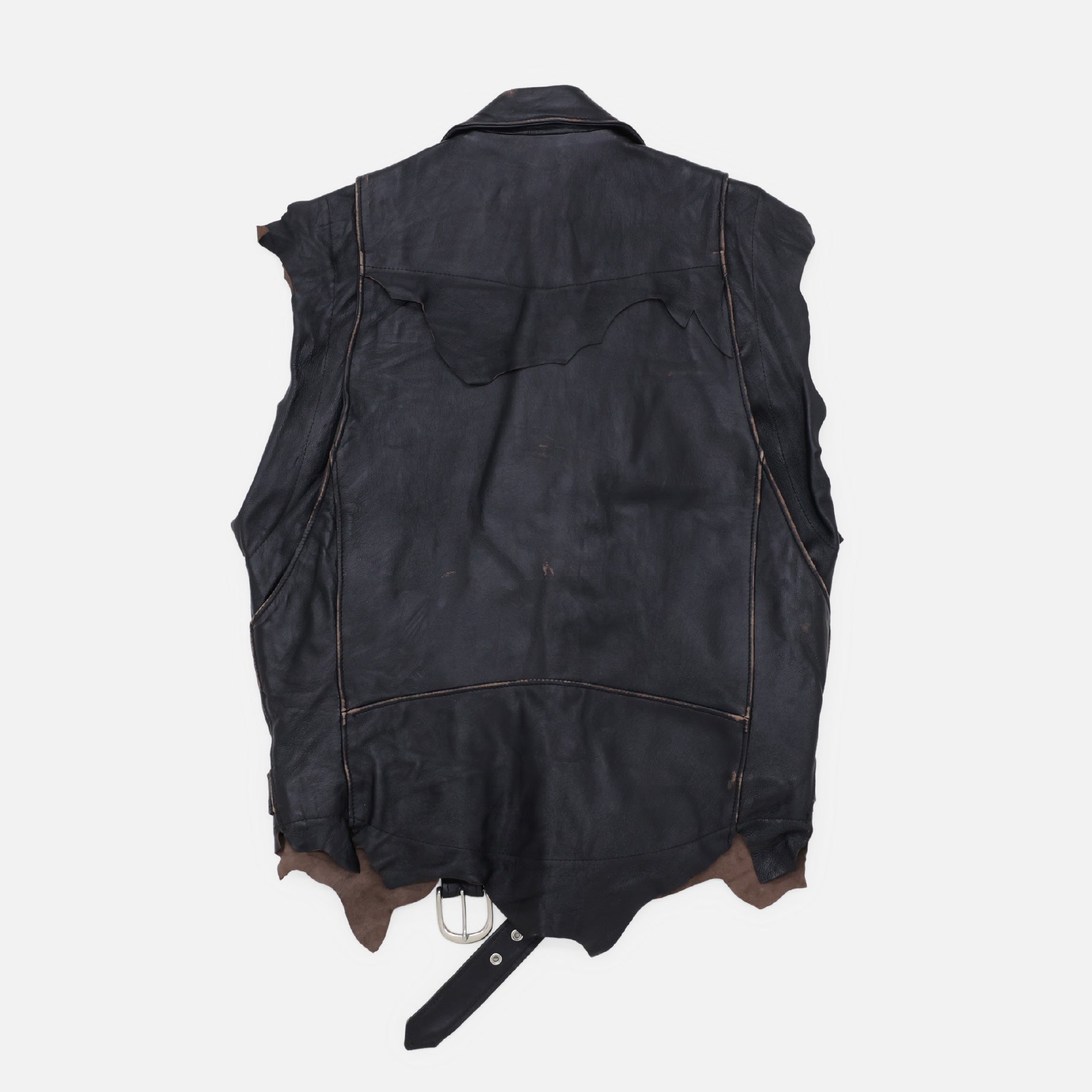 DESTRESSED RIDER'S VEST(BLACK)