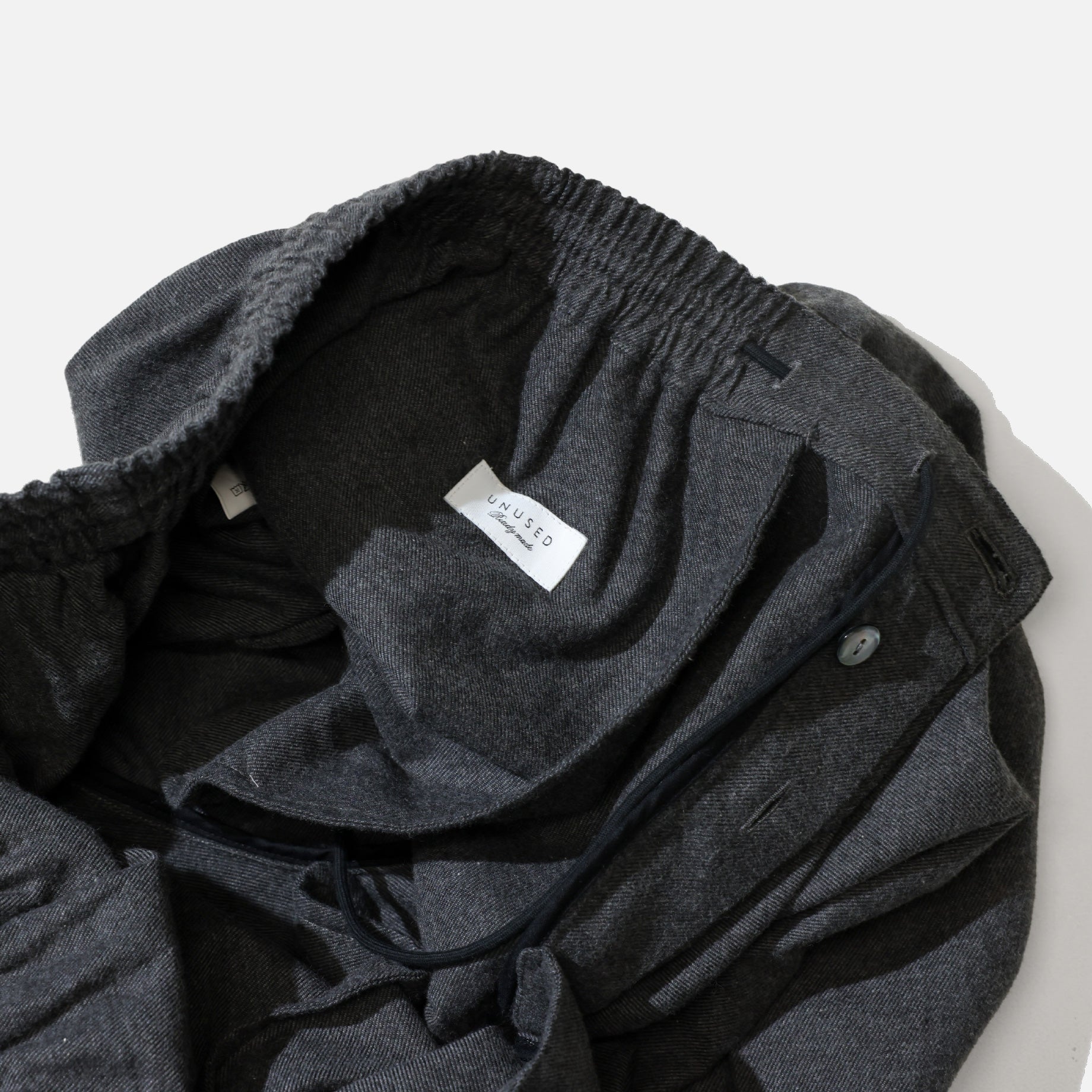 FLANNEL PANTS (CHARCOAL)
