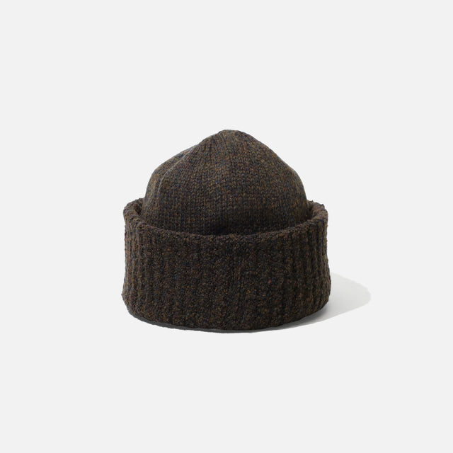 WOOL KNIT CAP (BROWN)