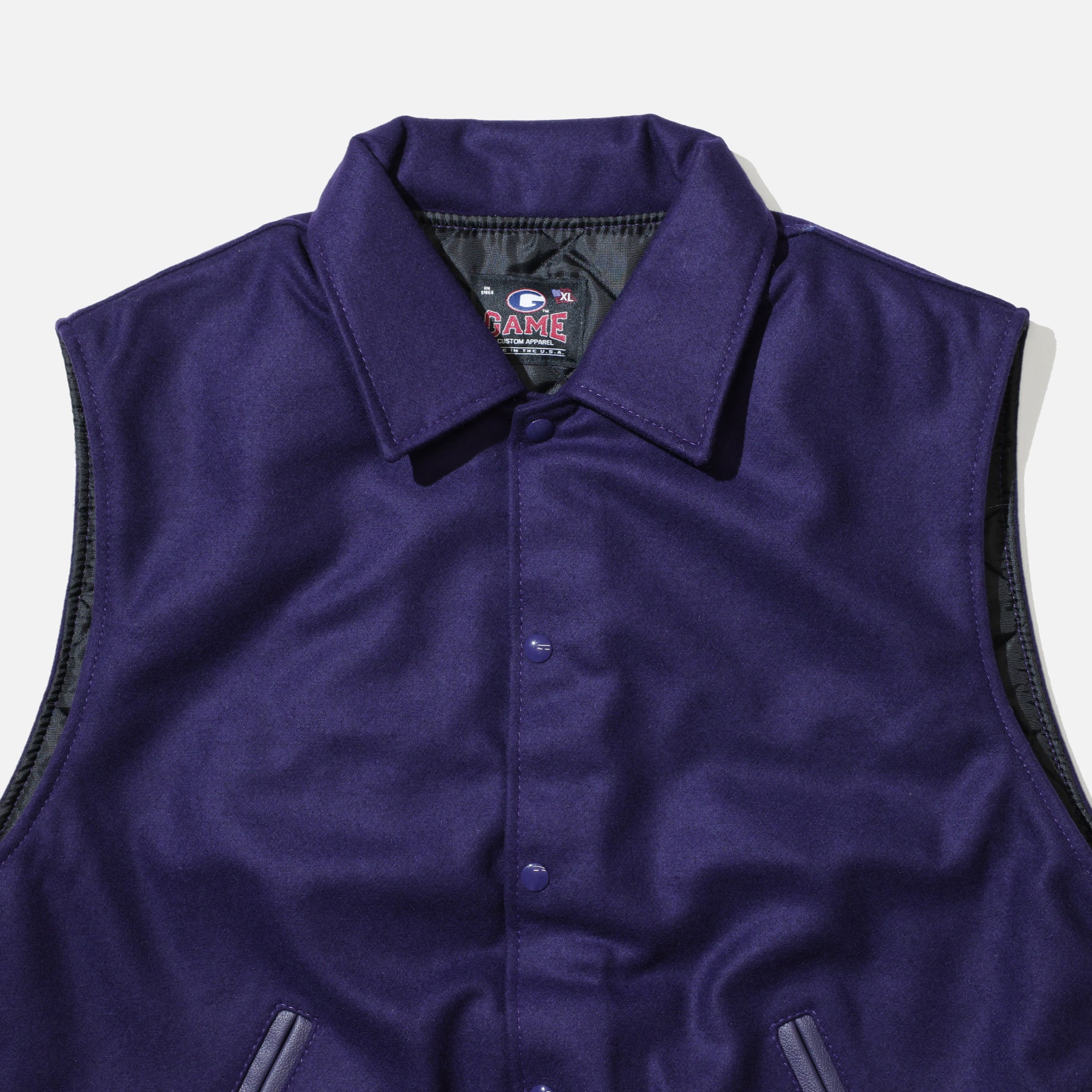 GAME SPORTSWEAR VARSITY VEST(PURPLE)