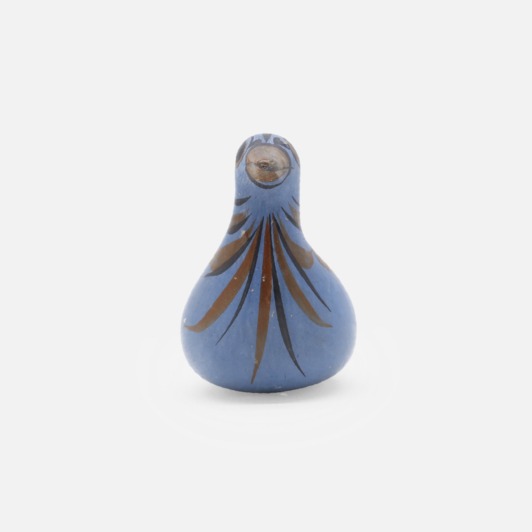 VINTAGE FOLK ART POTTERY BIRD(BLUE)
