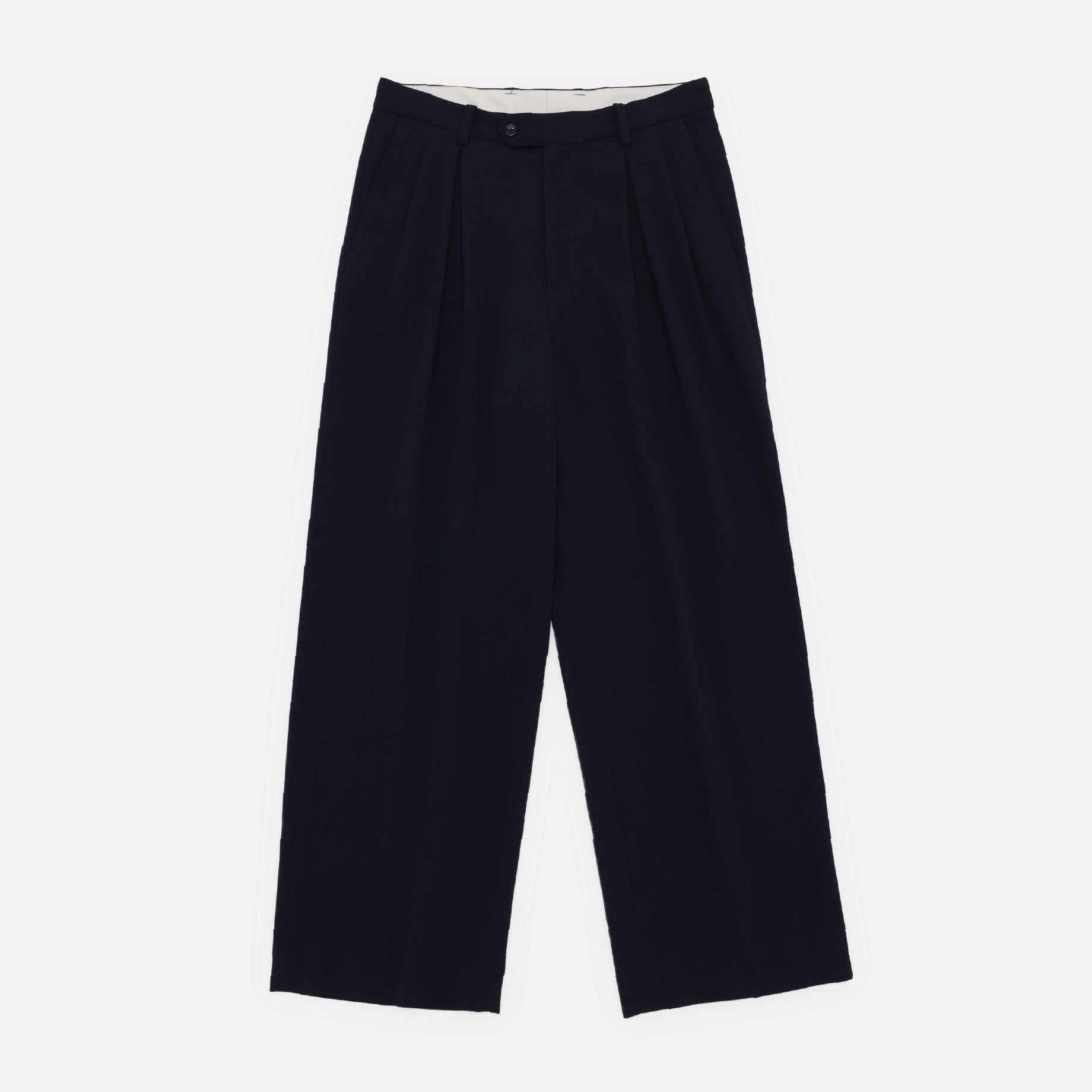 INVERTED PLEATS PANTS(D.NAVY)