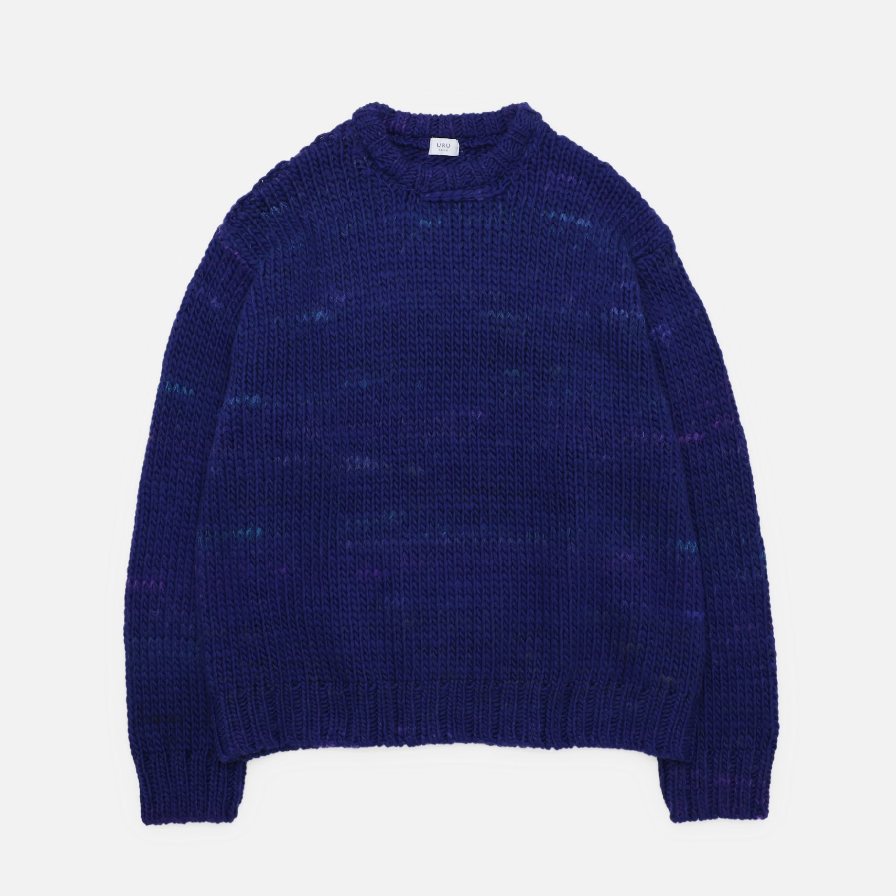 CREW NECK KNIT(BLUE)