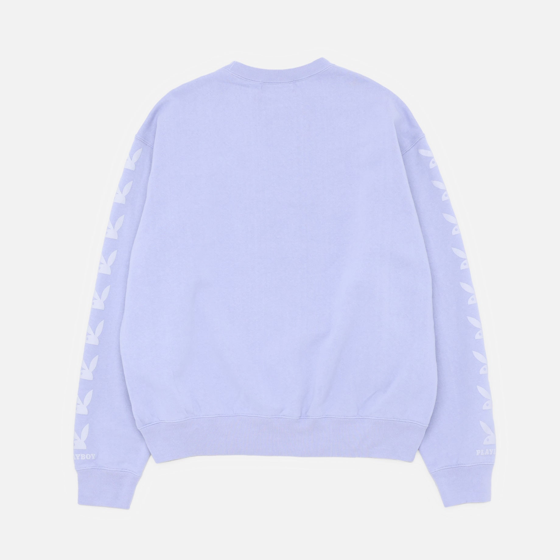 PLAYBOY PRINT CREW NECK SWEATSHIRT(SAX)
