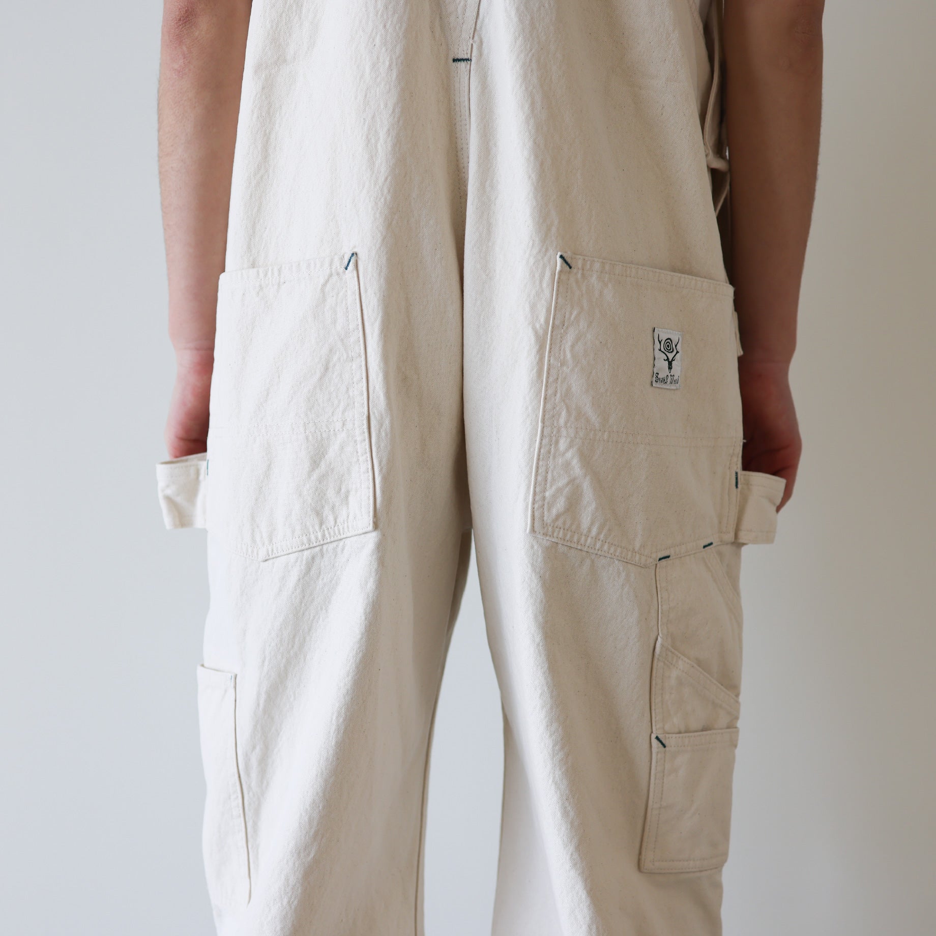 OVERALLS - 10OZ COTTON CANVAS(OFF WHITE)