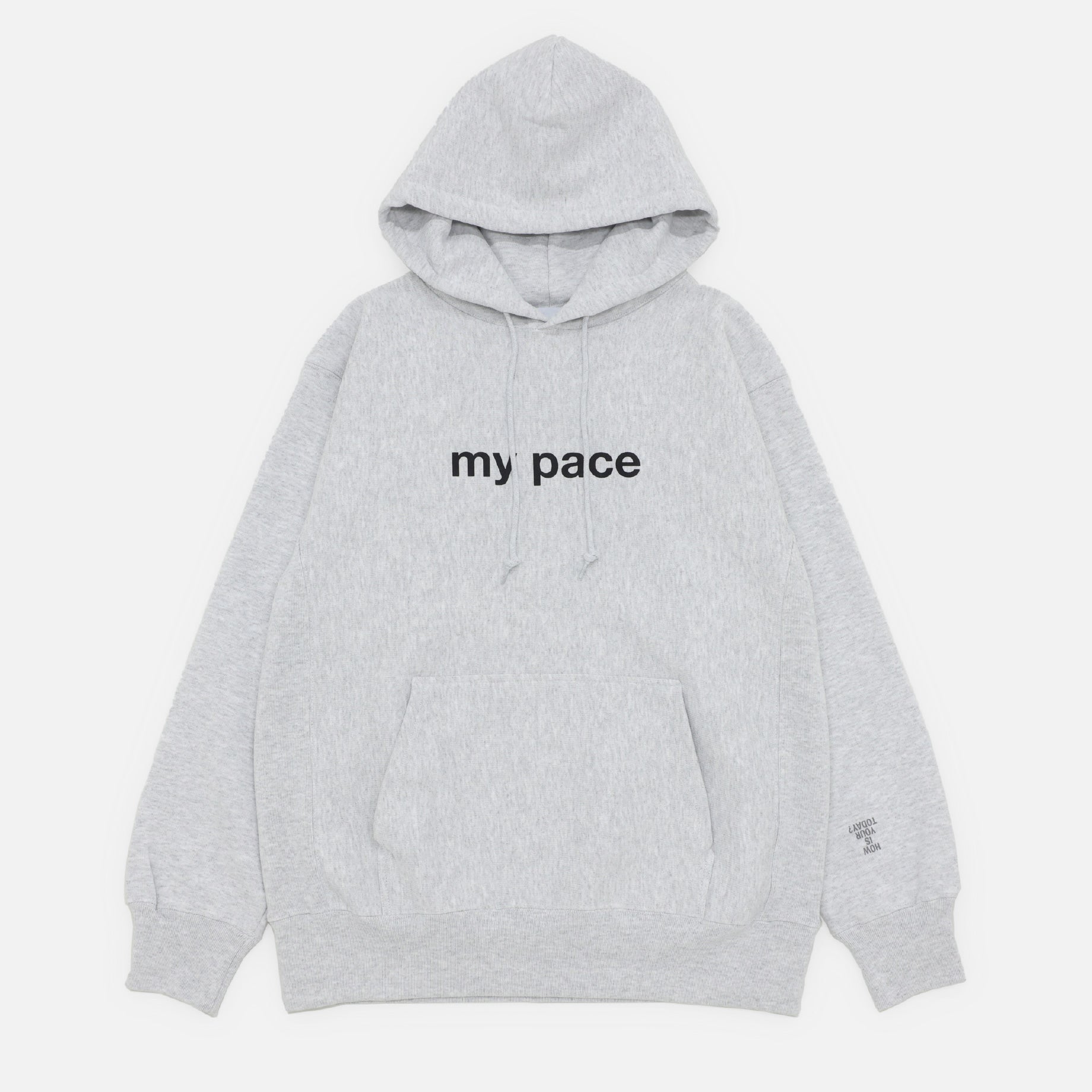 MY PACE #02 HOODED SWEAT (GRAY)