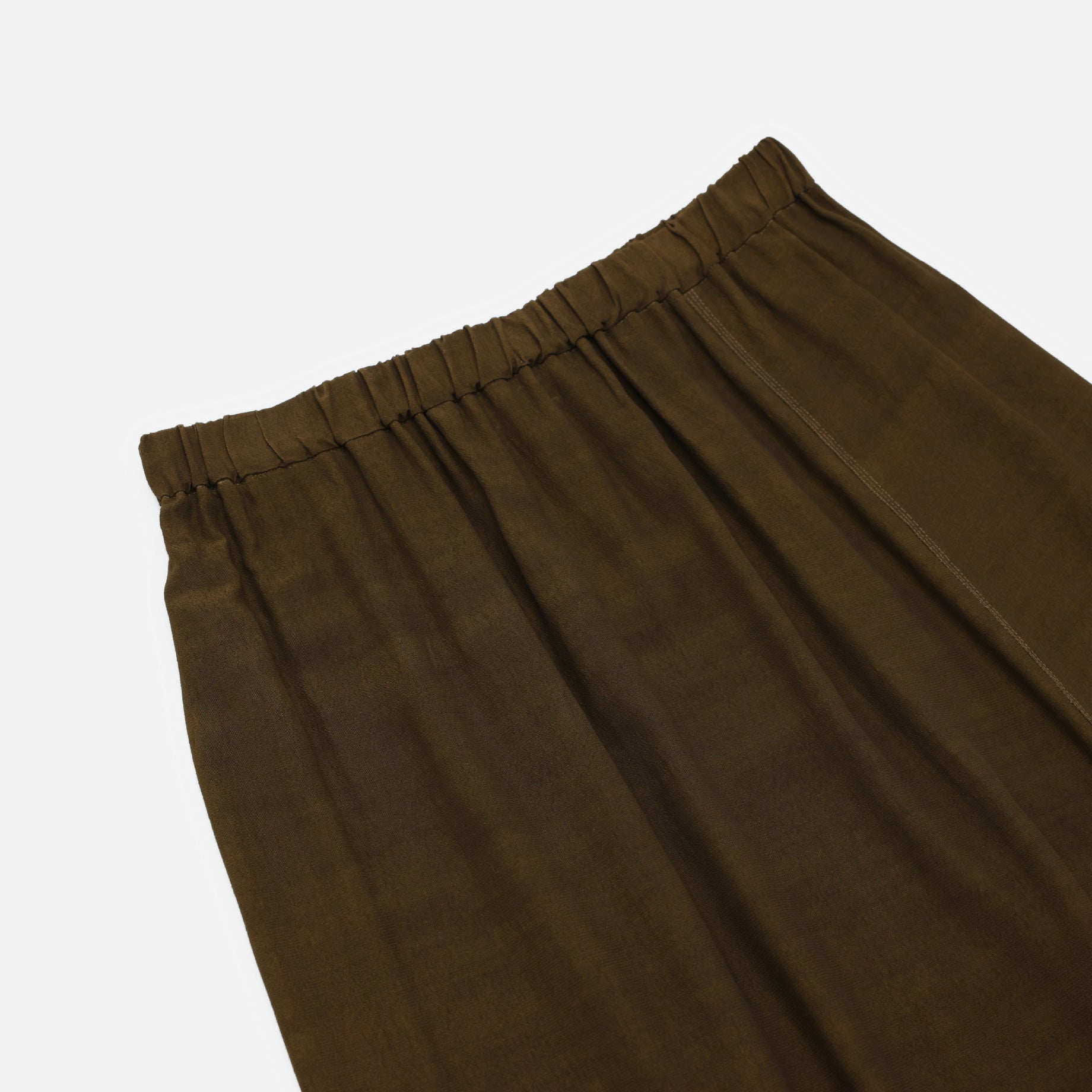 GATHER SKIRT(BROWN)