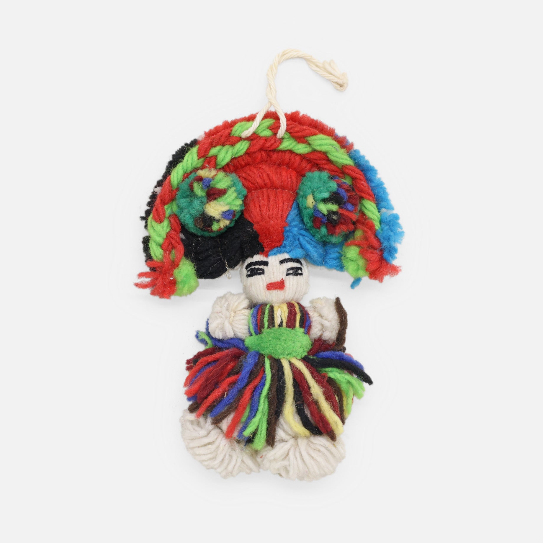 VINTAGE FOLK ART YARN DOLL(B)