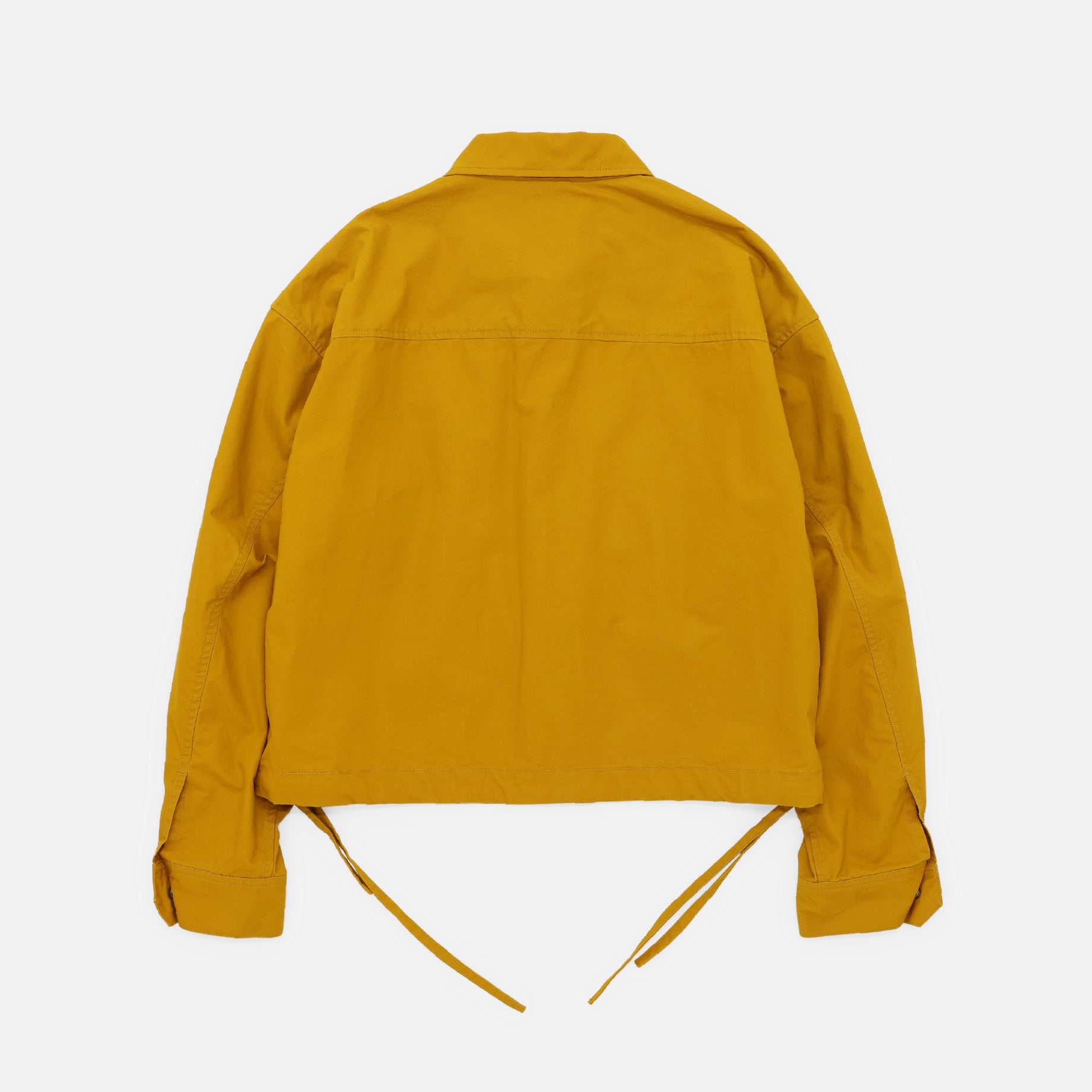 HALF MOON PK CROPPED SHIRT(MUSTARD)
