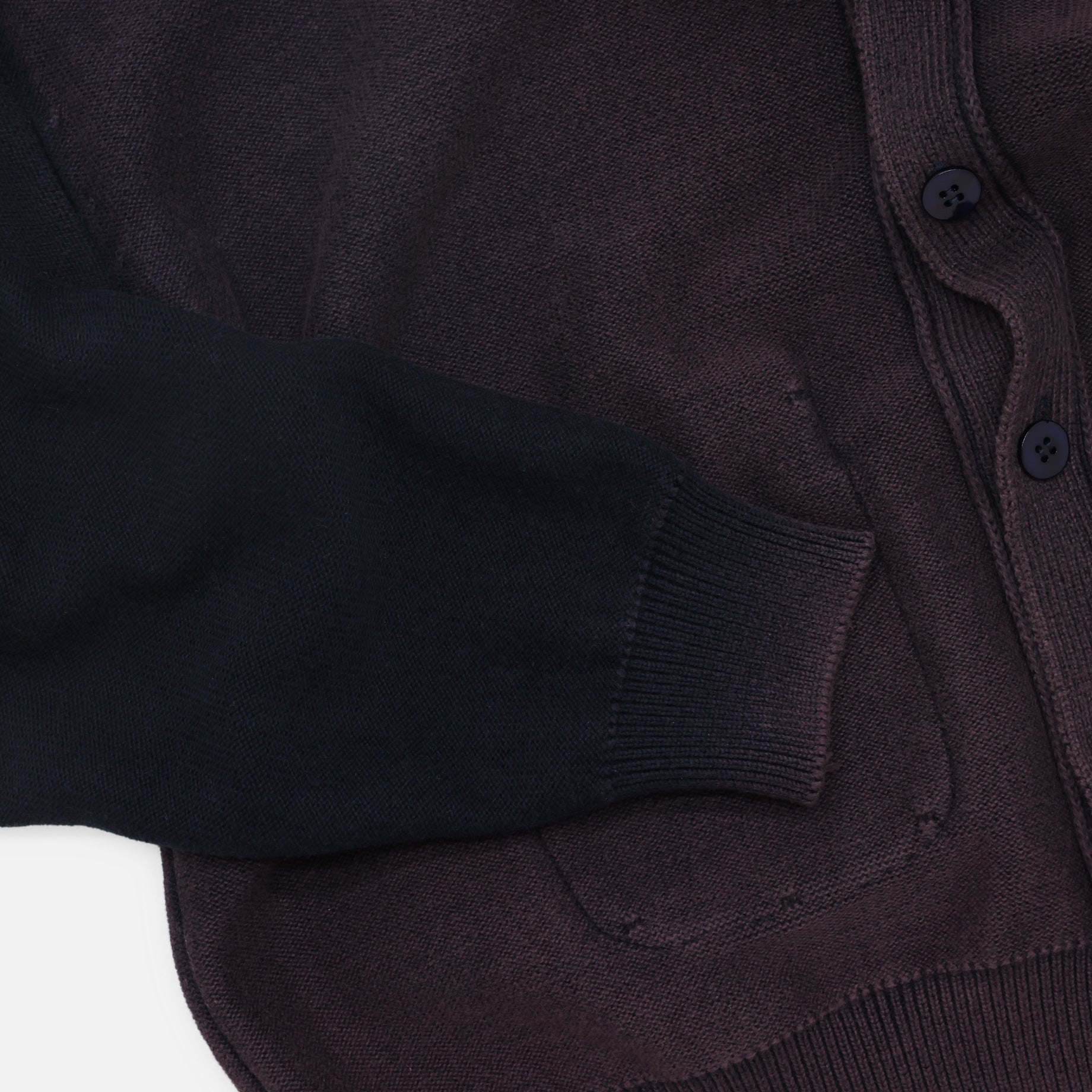 COTTON KNIT CARDIGAN (DARK NAVY)