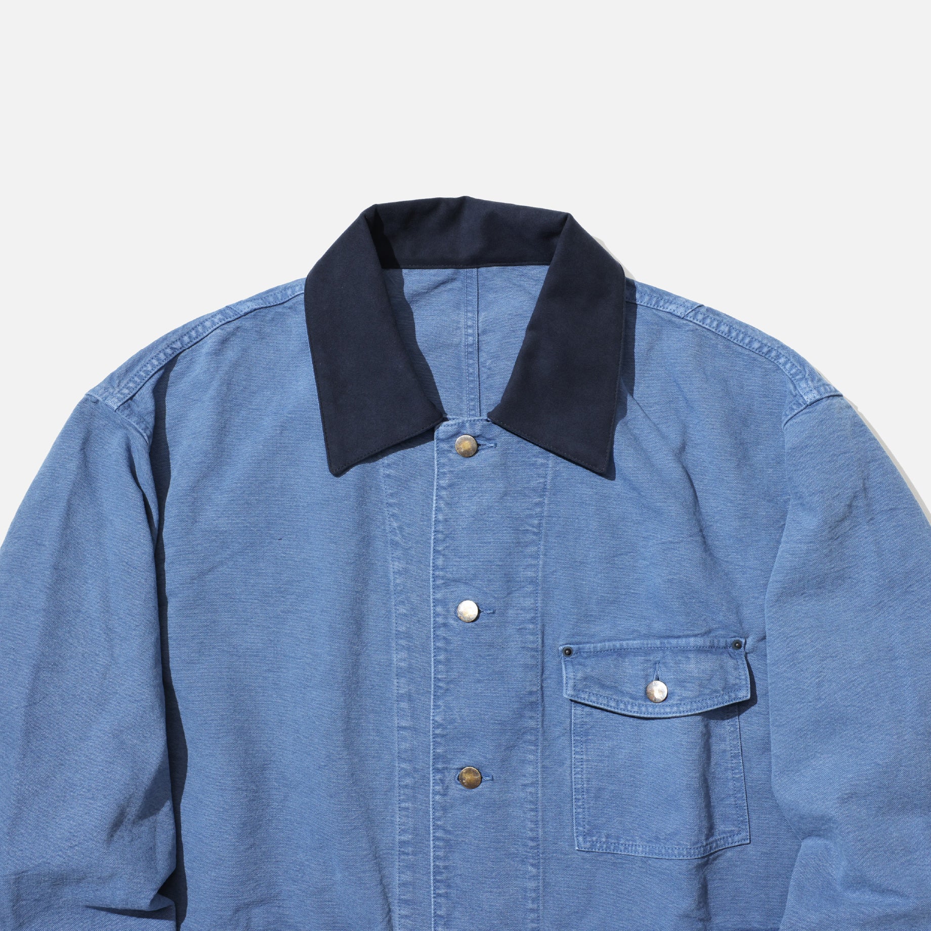 COTTON CANVAS - COVERALL JACKET (B.GRAY)