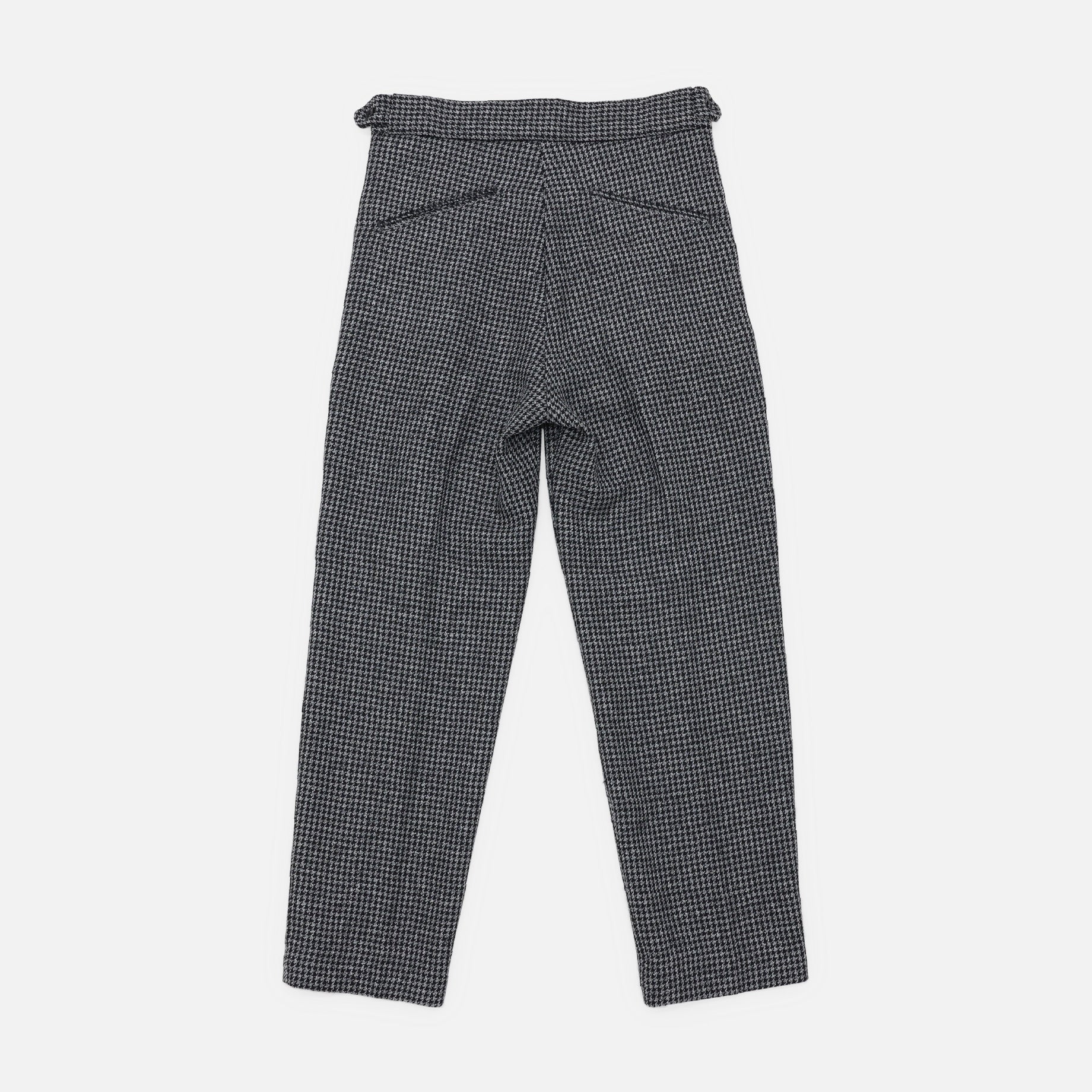 TUCKED S/T TROUSER - HOUNDSTOOTH(GREY)