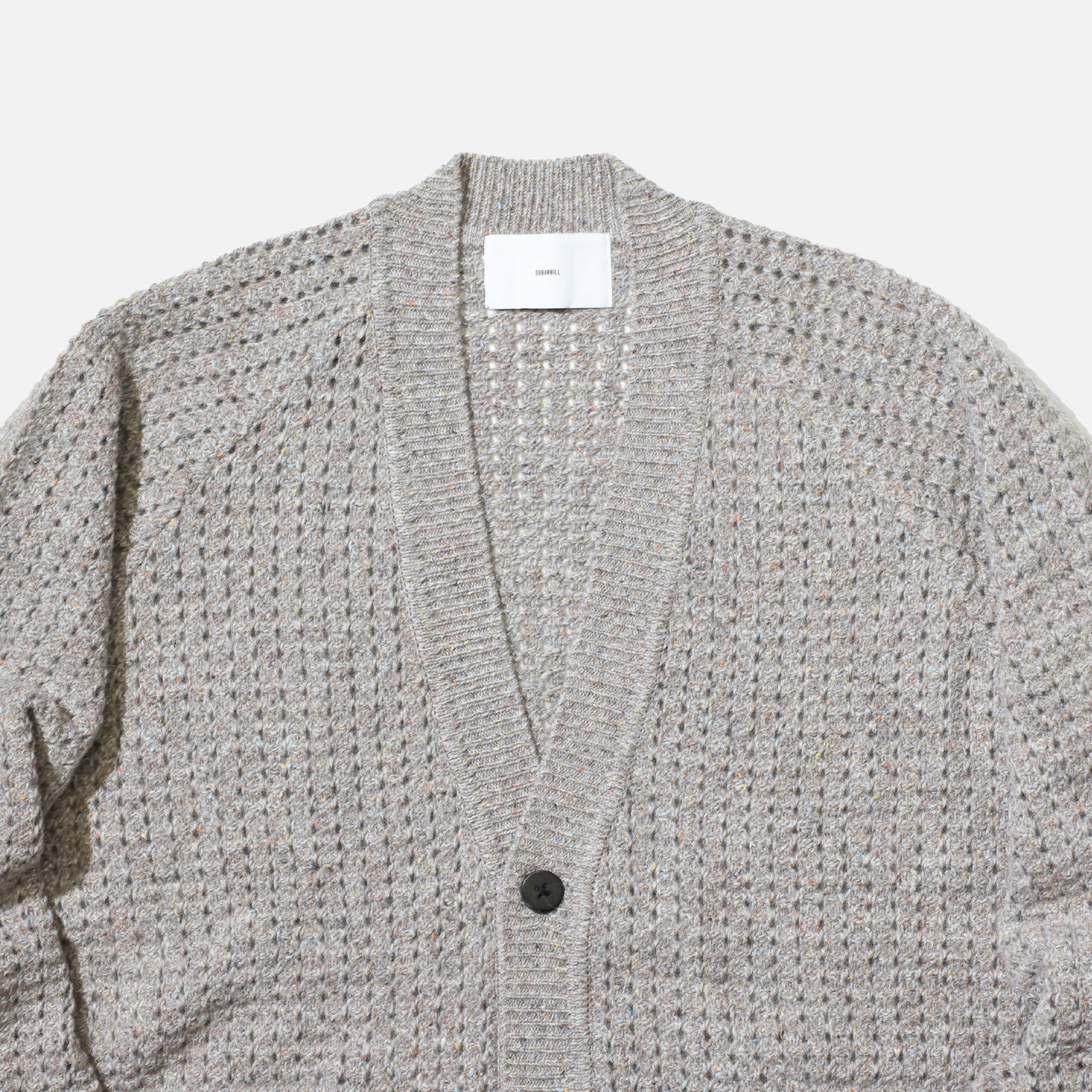 COLOR NEP WOOL CARGIDAN (BEIGE)