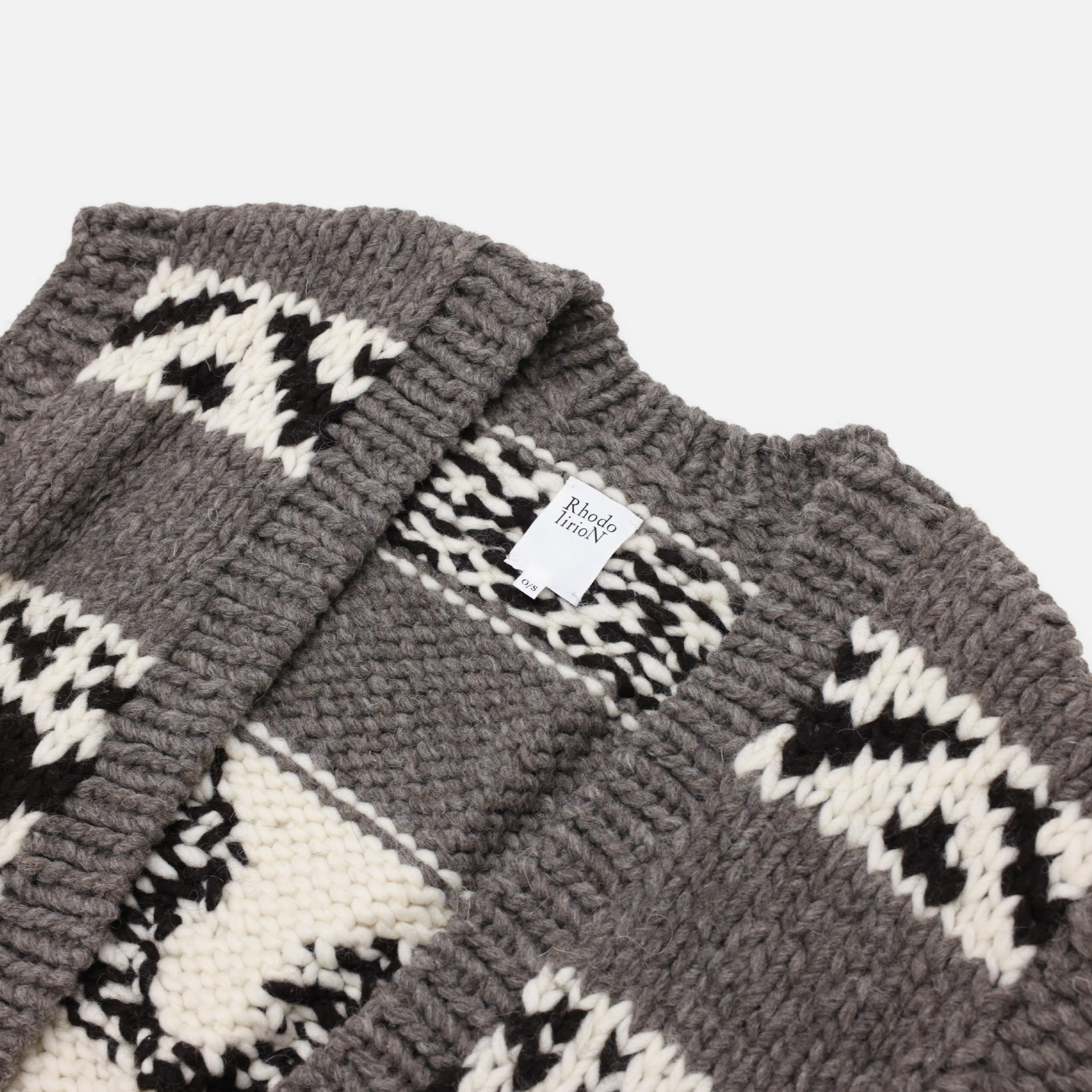 COWICHAN VEST - SWALLOW PATTERN(TAUPE)