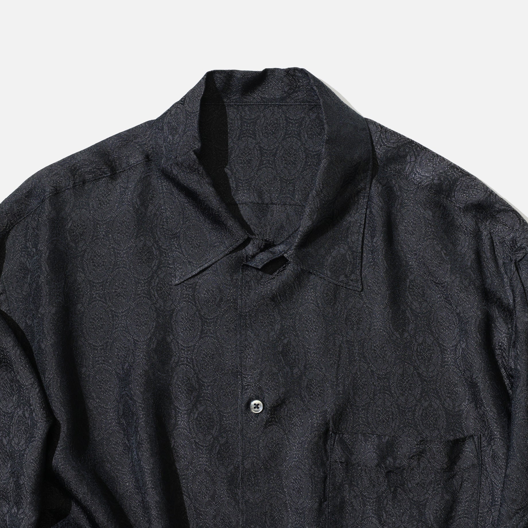 REGULAR COLLAR L/S SHIRTS(CHACOAL)