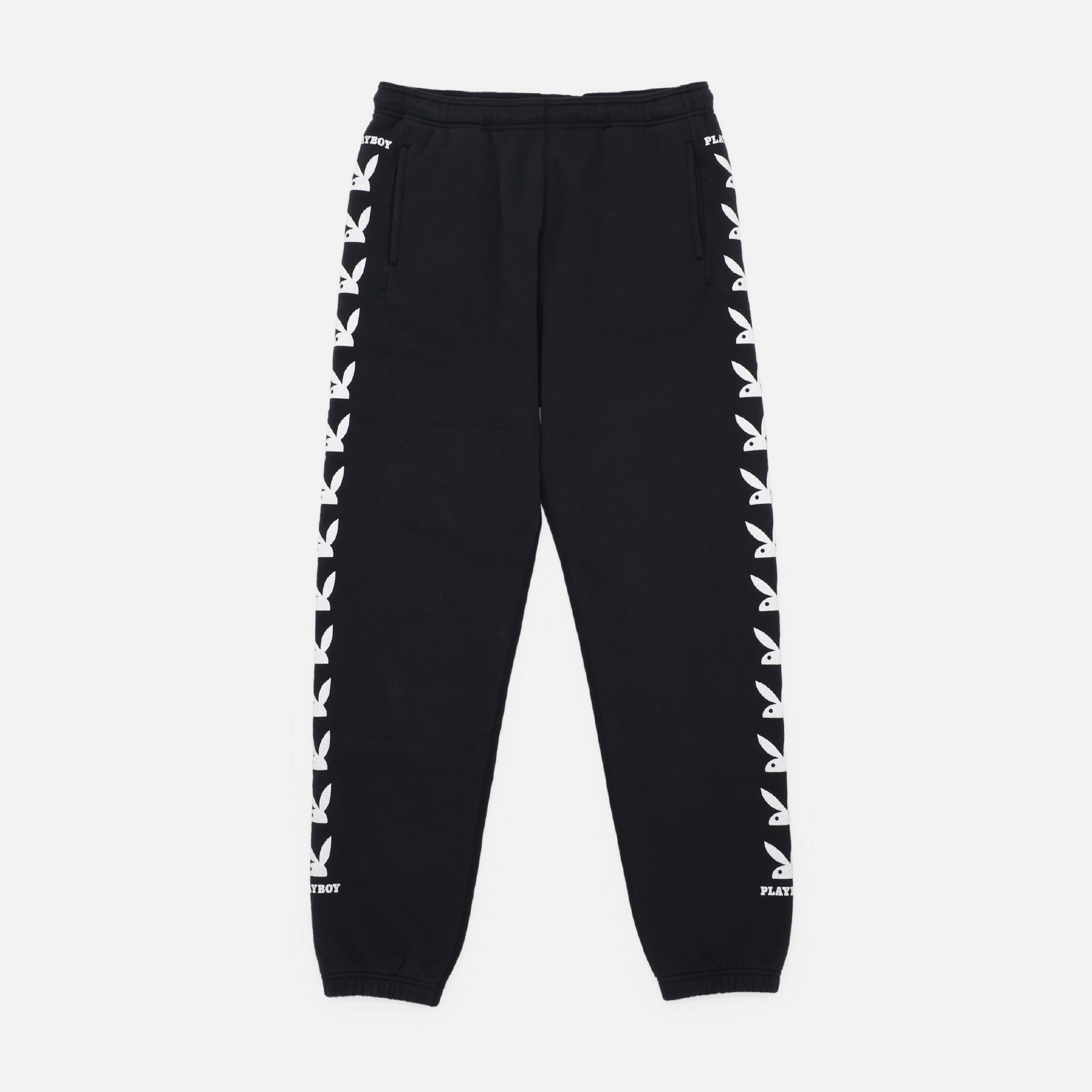 PLAYBOY PRINT SWEAT PANTS(BLACK)