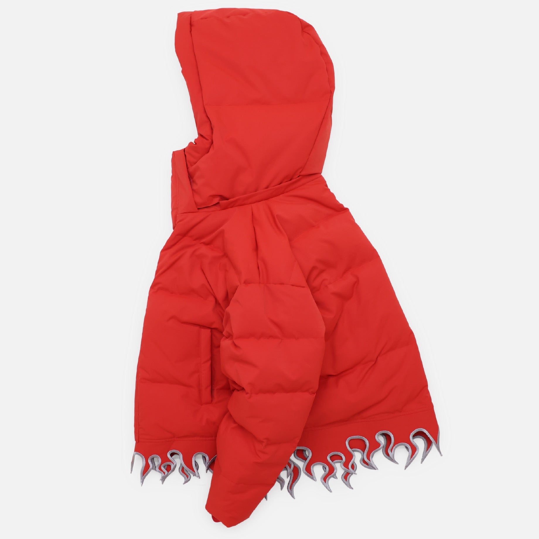 FLAME HEM DOWN JACKET(RED)