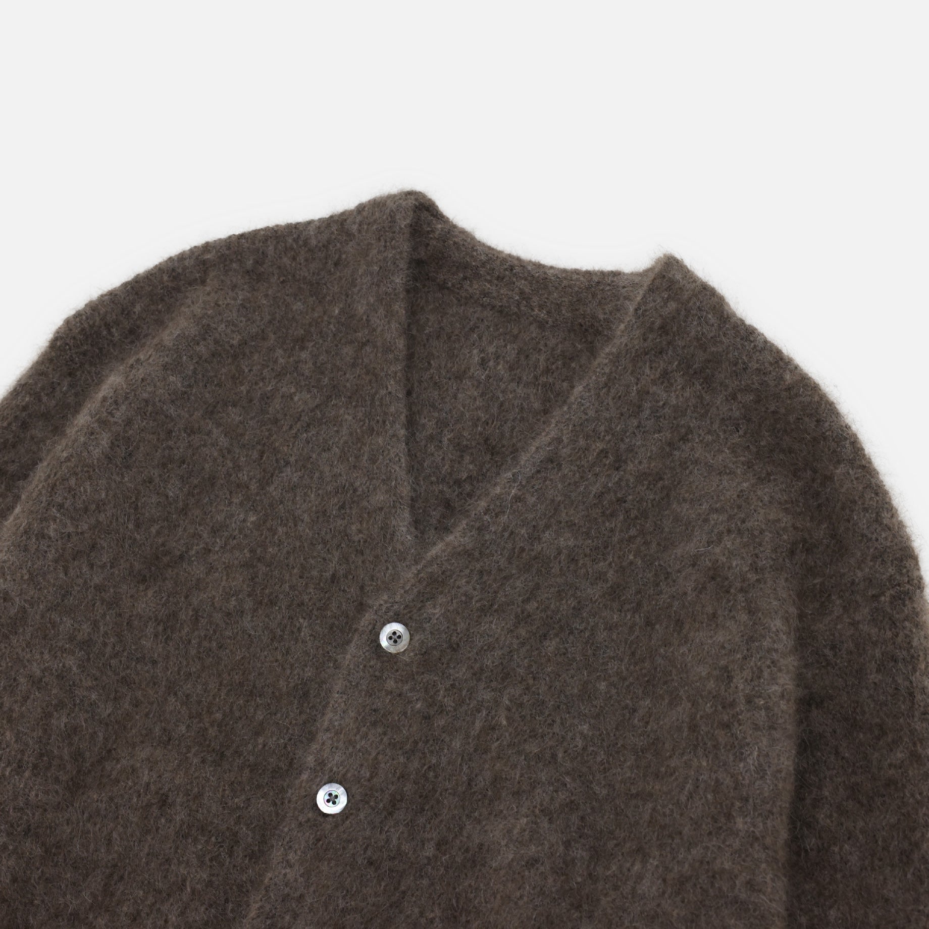 MOHAIR V/N CARDIGAN (BROWN)