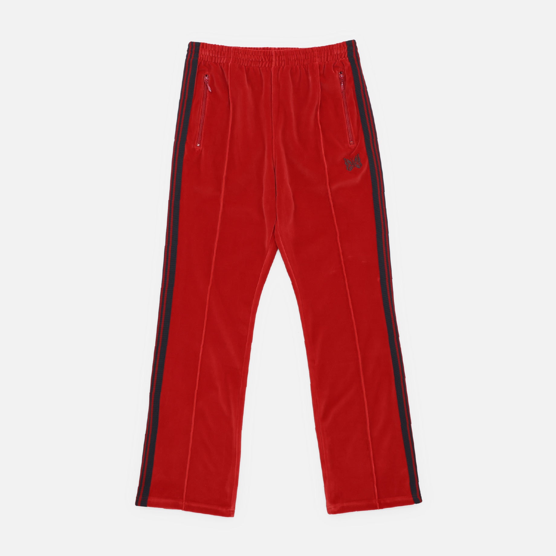 NARROW TRACK PANT - C/PE VELOUR(RED)