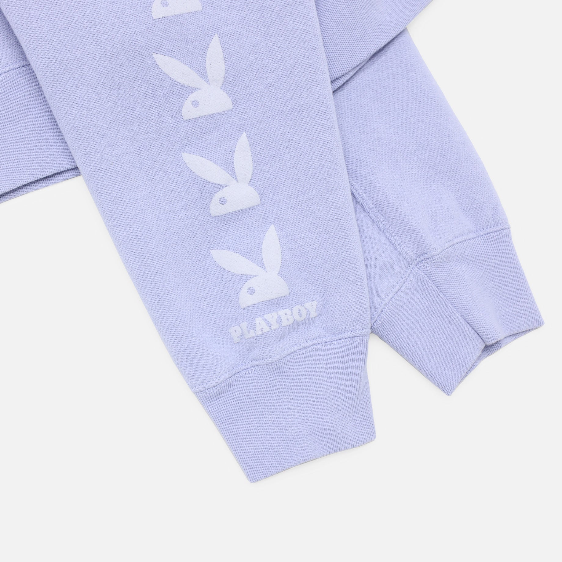 PLAYBOY PRINT CREW NECK SWEATSHIRT(SAX)