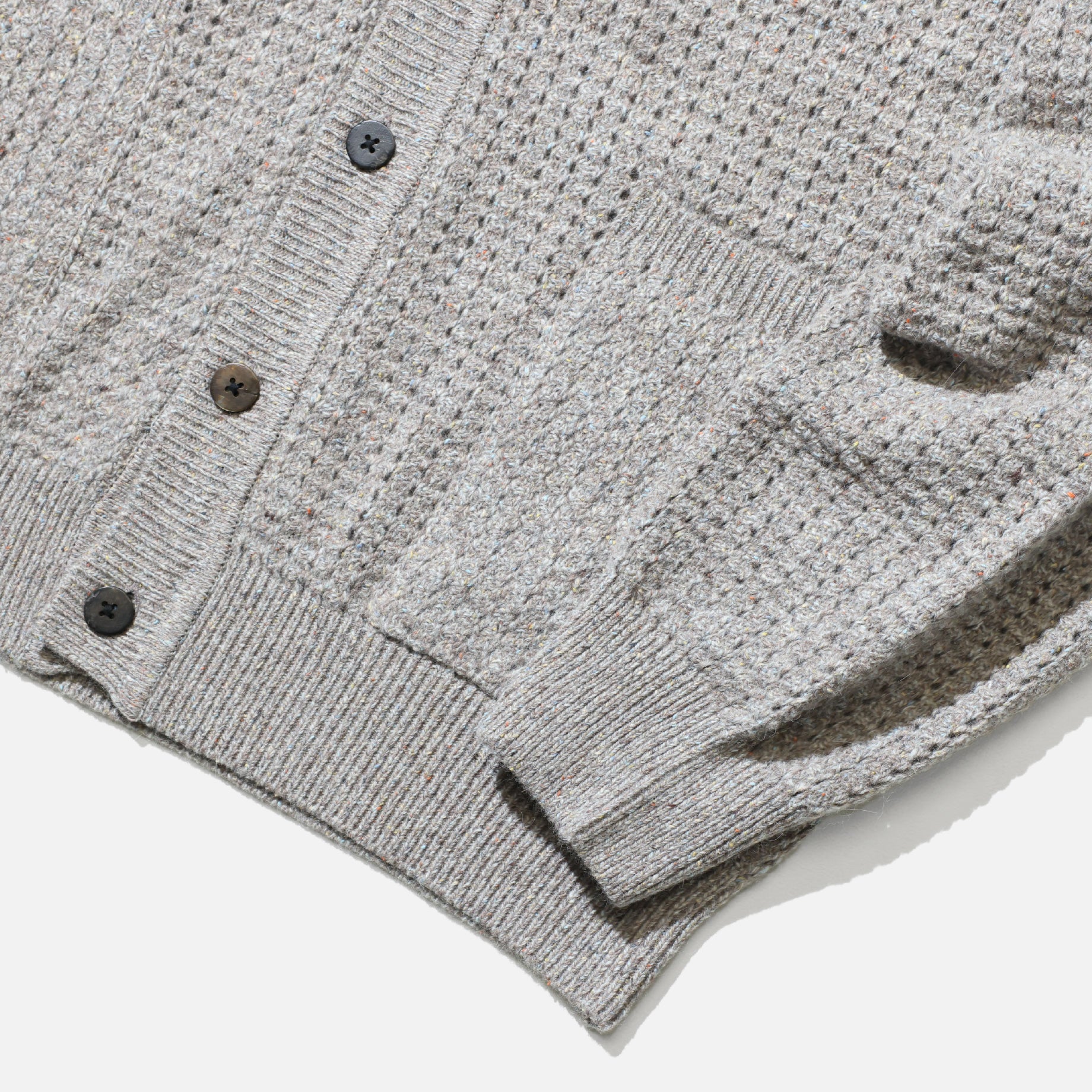 COLOR NEP WOOL CARGIDAN (BEIGE)