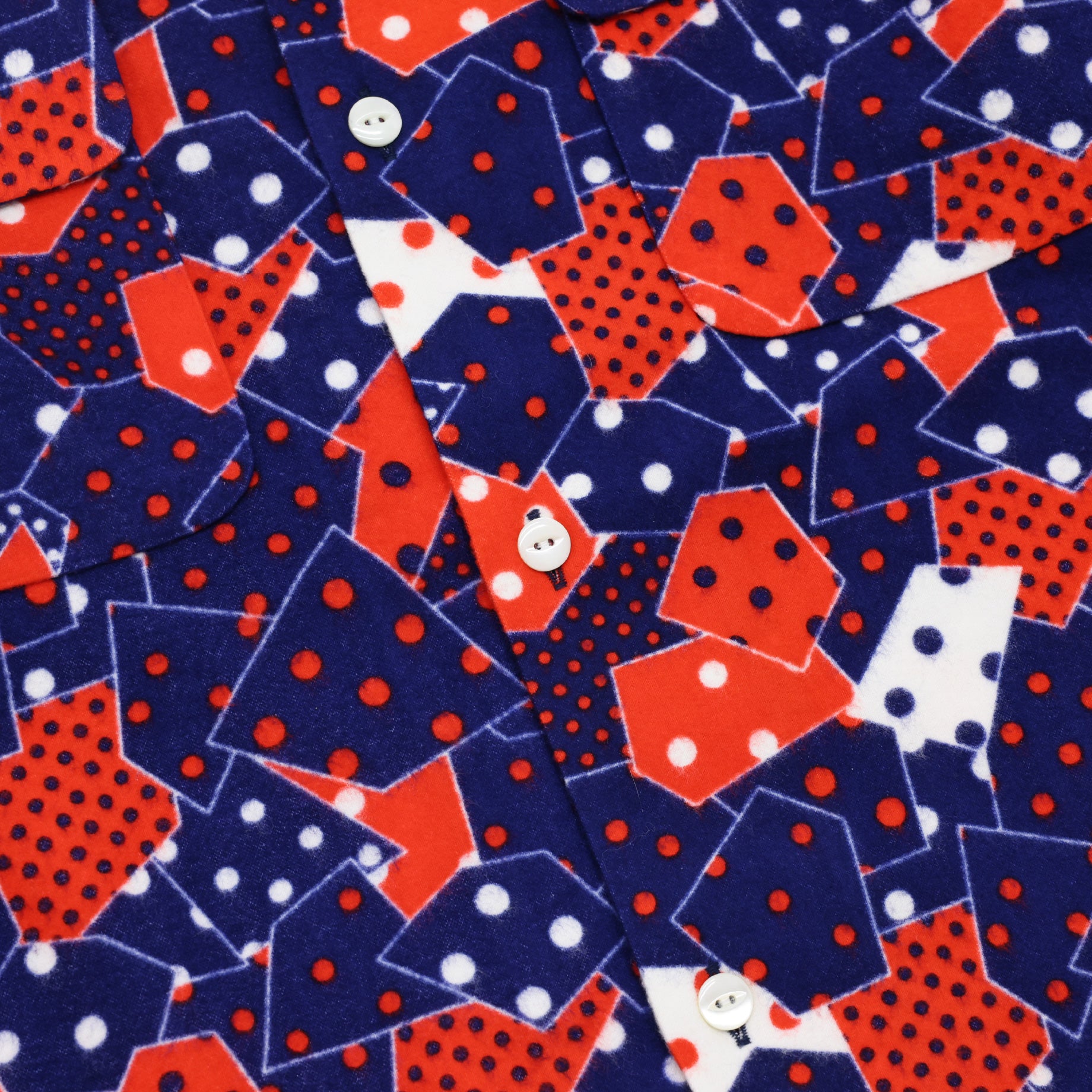 CLASSIC SHIRT - FLANNEL CLOTH PRINTED(NAVY)