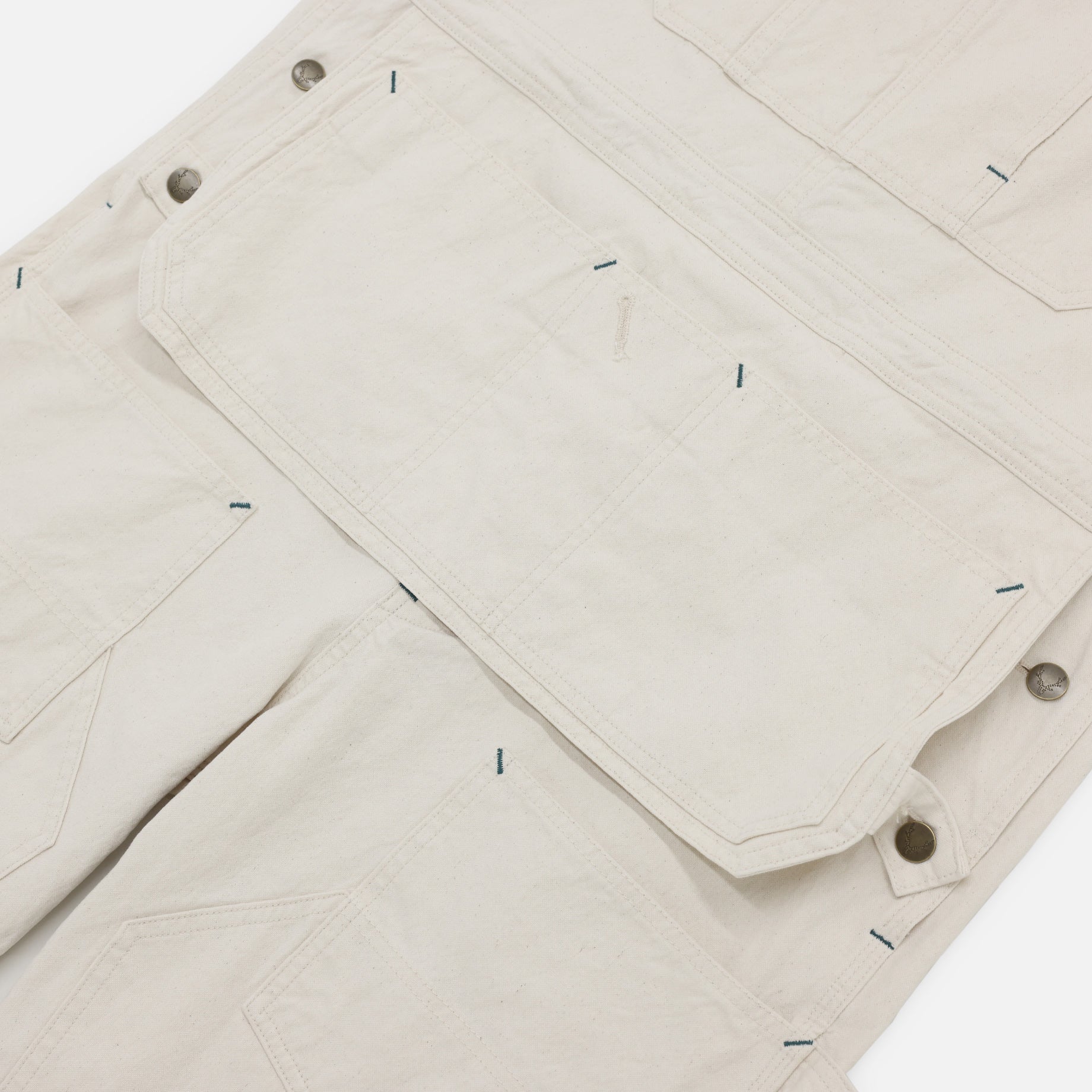 OVERALLS - 10OZ COTTON CANVAS(OFF WHITE)