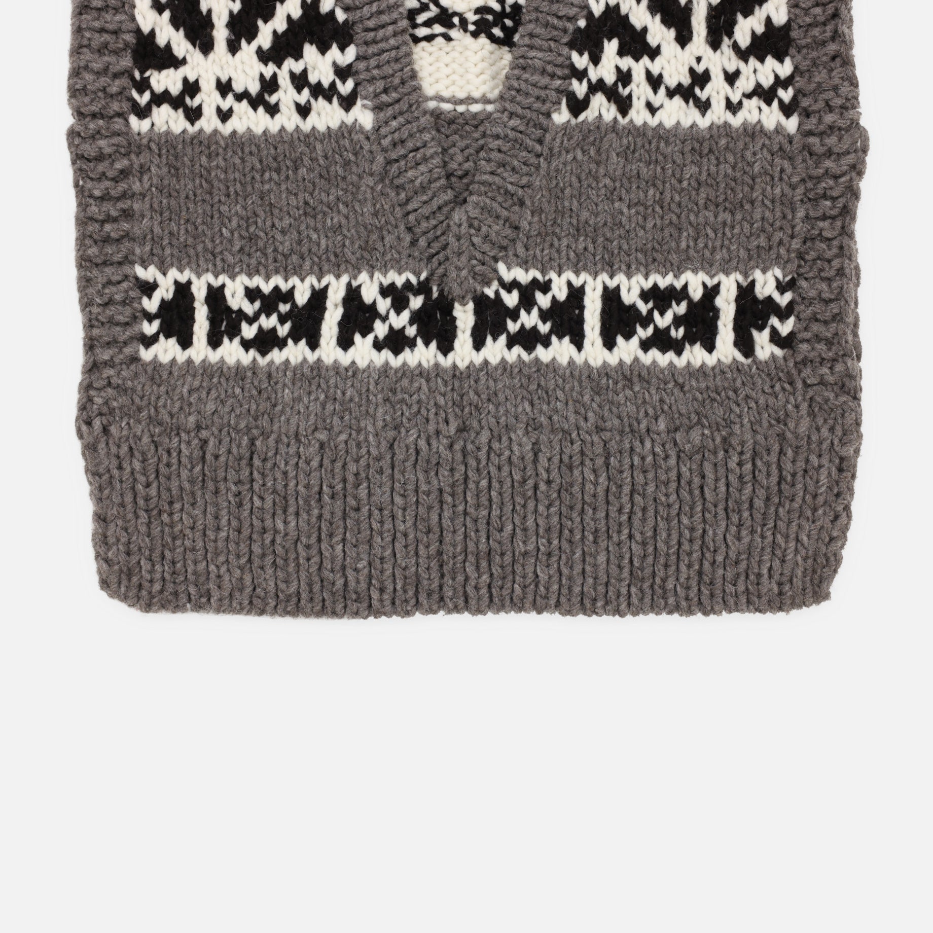 COWICHAN VEST - SWALLOW PATTERN(TAUPE)