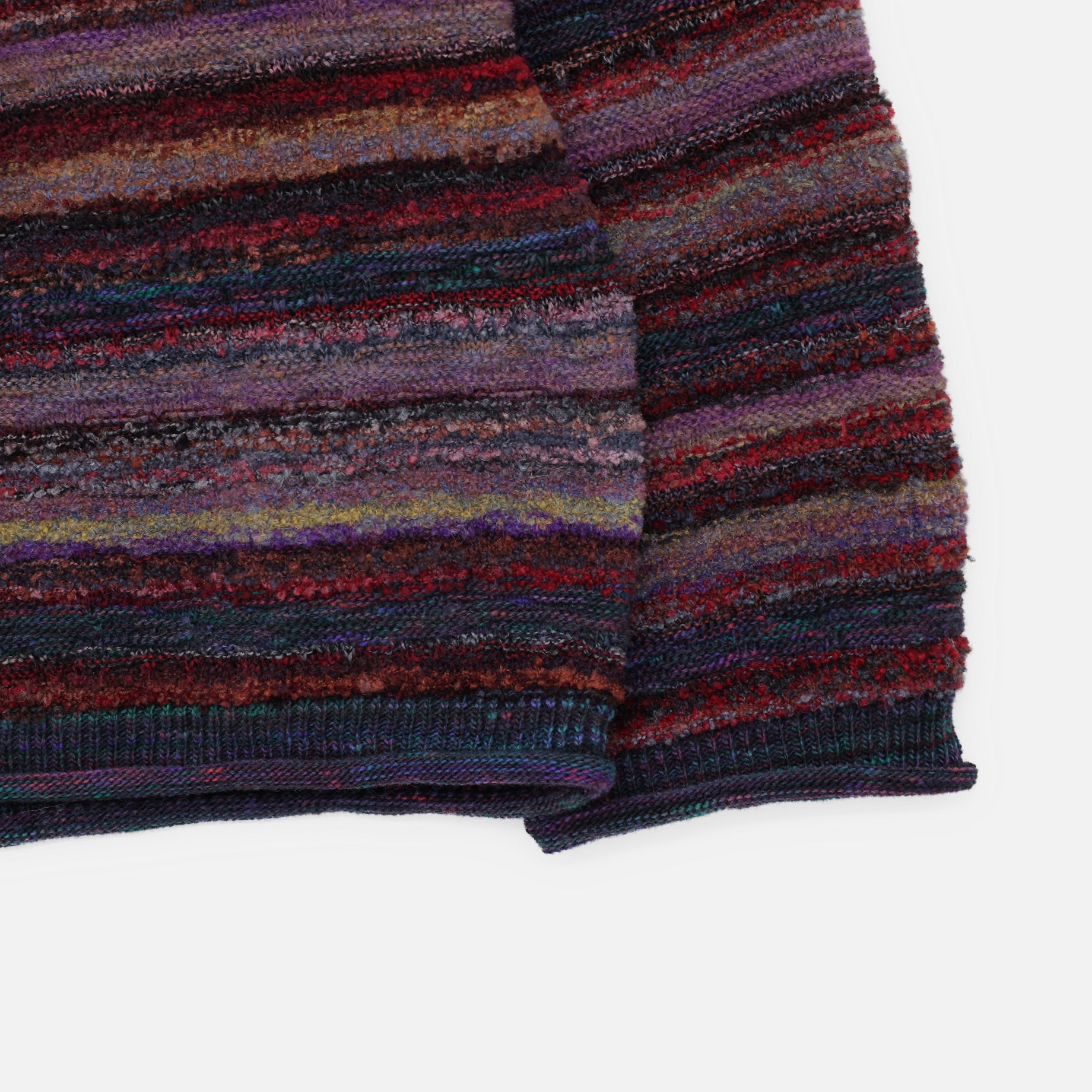 MIX COLLER KNIT PULLOVER(RED)