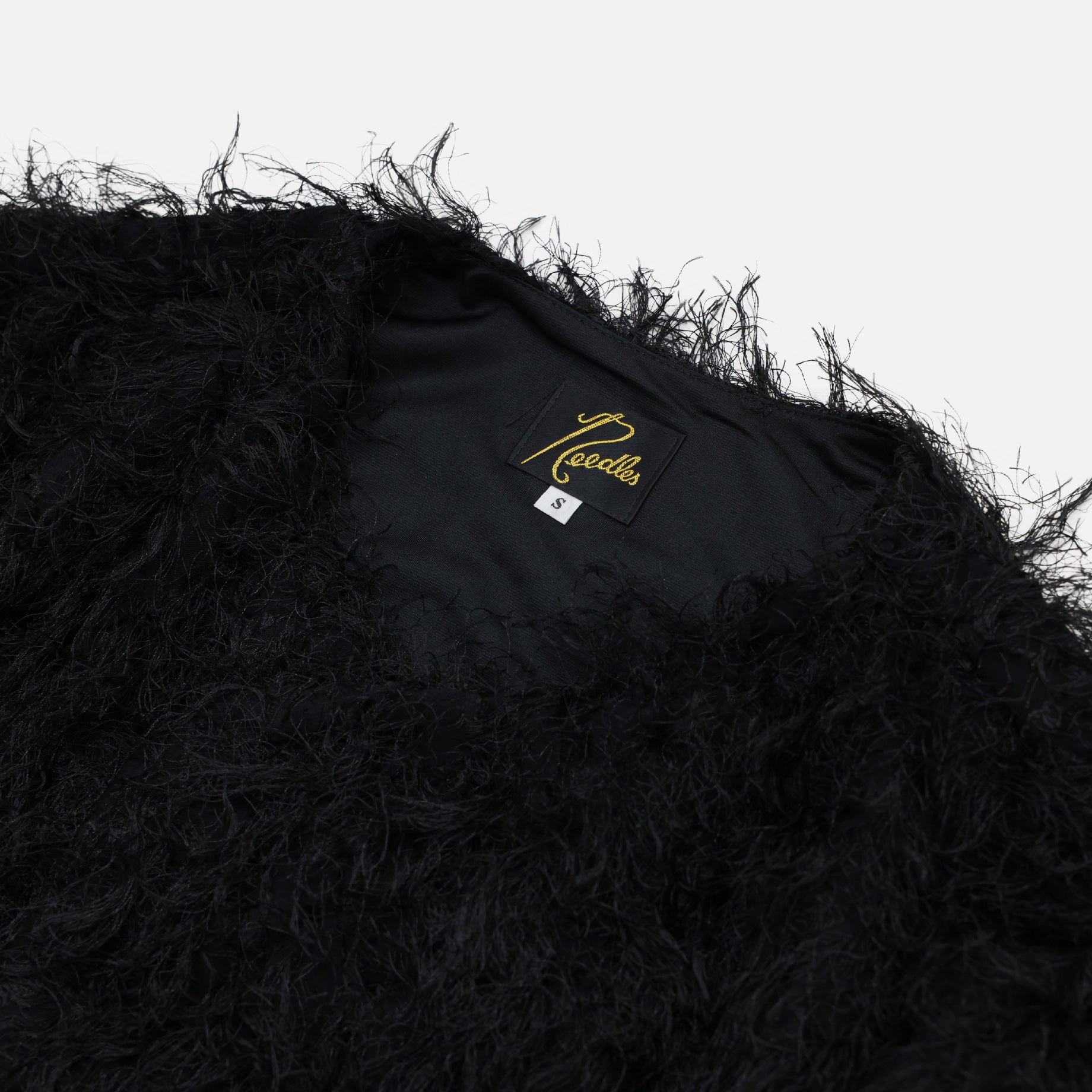 SNAP CARDIGAN JACKET - PE/R ARGYLE FRINGE JQ.(BLACK)