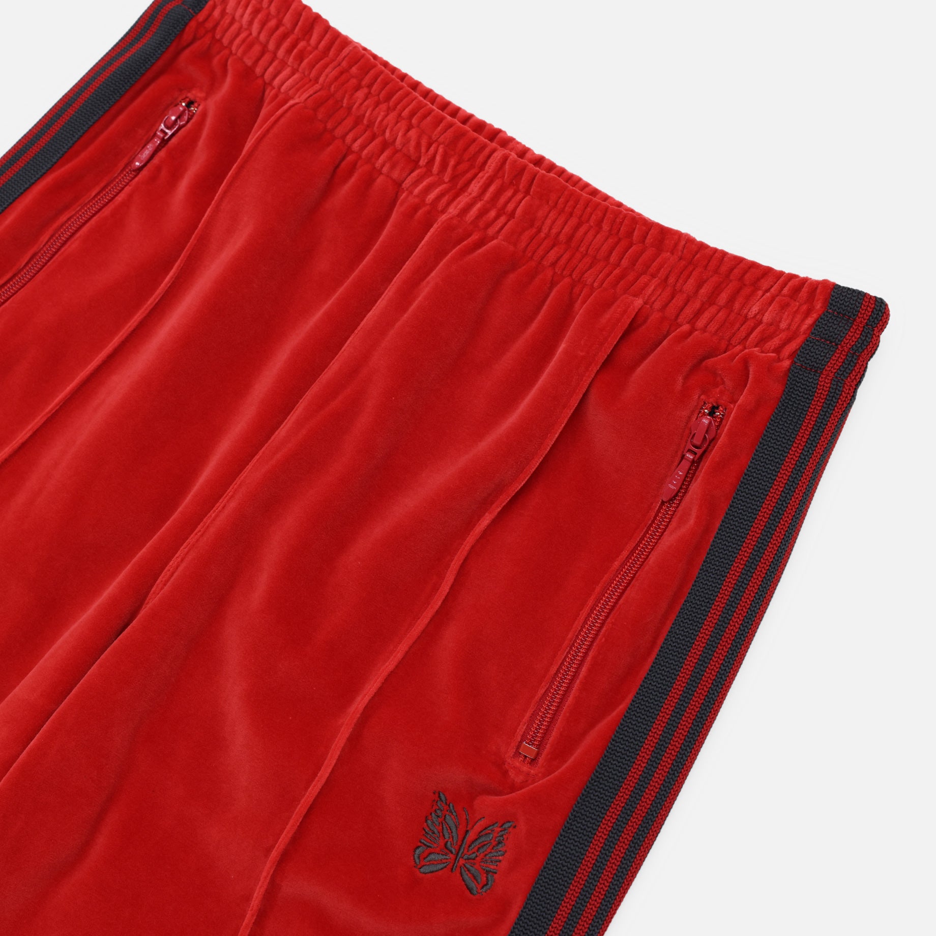 NARROW TRACK PANT - C/PE VELOUR(RED)