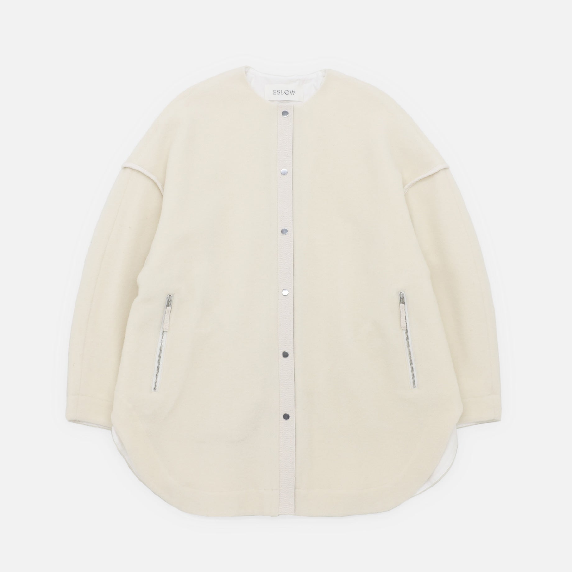 BRUSHED SWEAT JACKET(OFF WHITE)