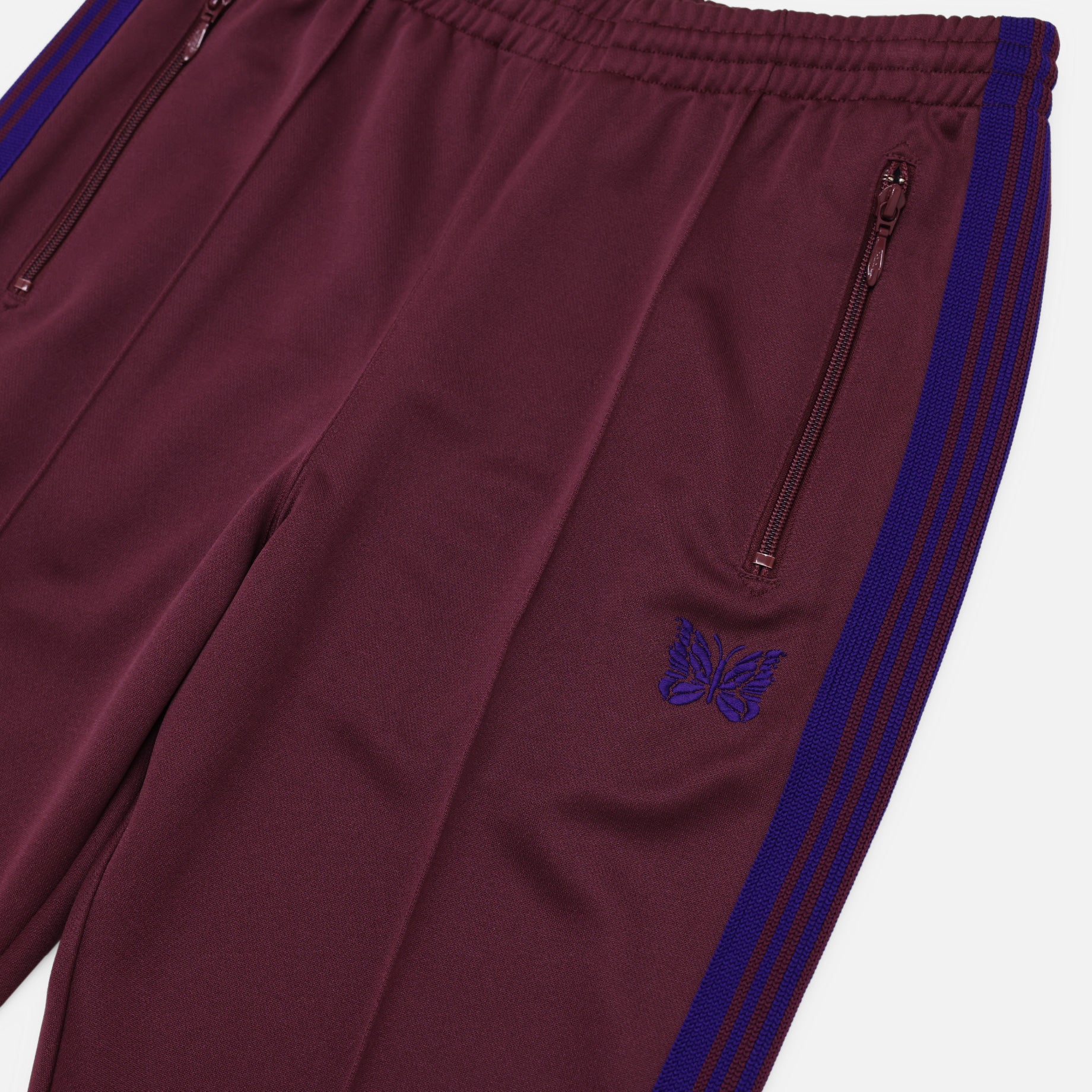 BOOT - CUT TRACK PANT - POLY SMOOTH(WINE)