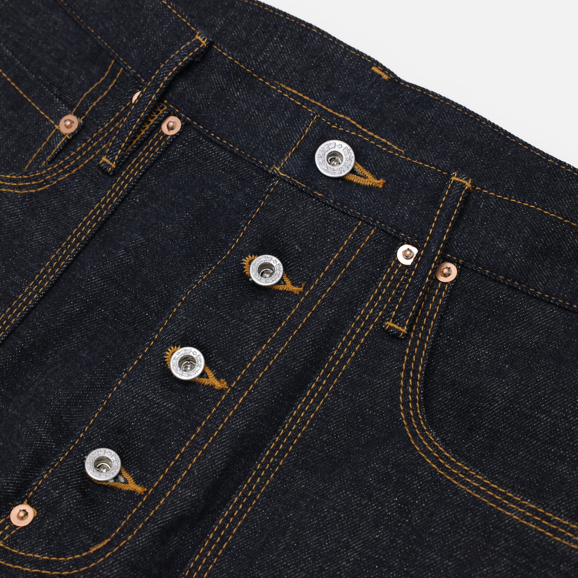CLASSIC DOUBLE KNEE DENIM PANTS(RIGID INDIGO)