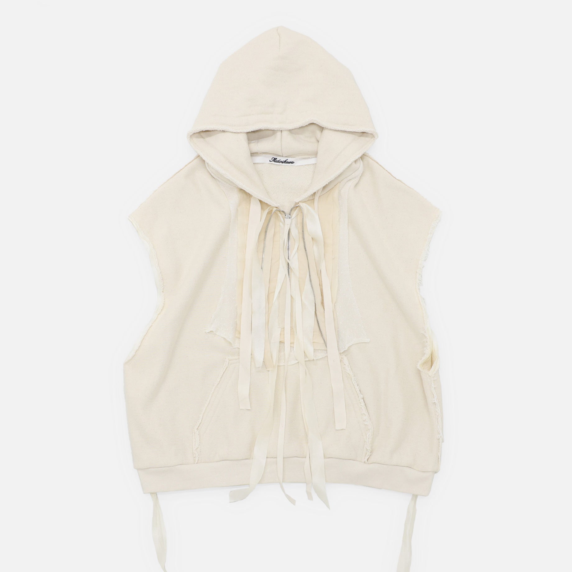 SLEEVELESS HOODIE(IVORY)
