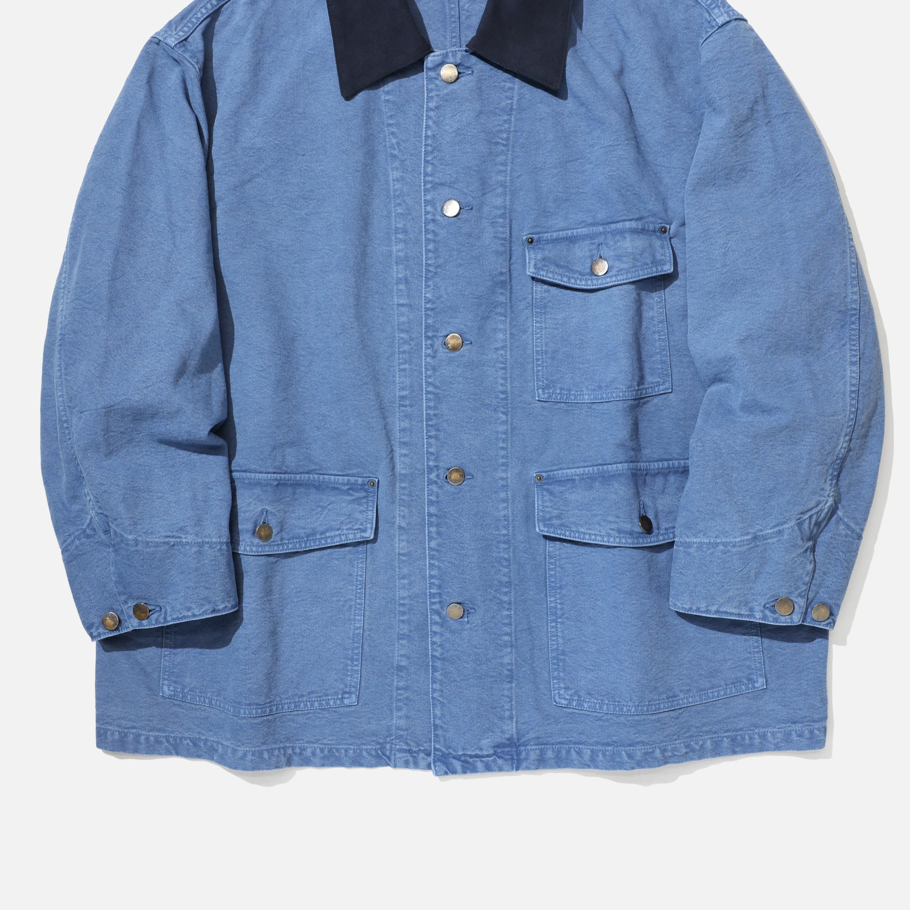COTTON CANVAS - COVERALL JACKET (B.GRAY)