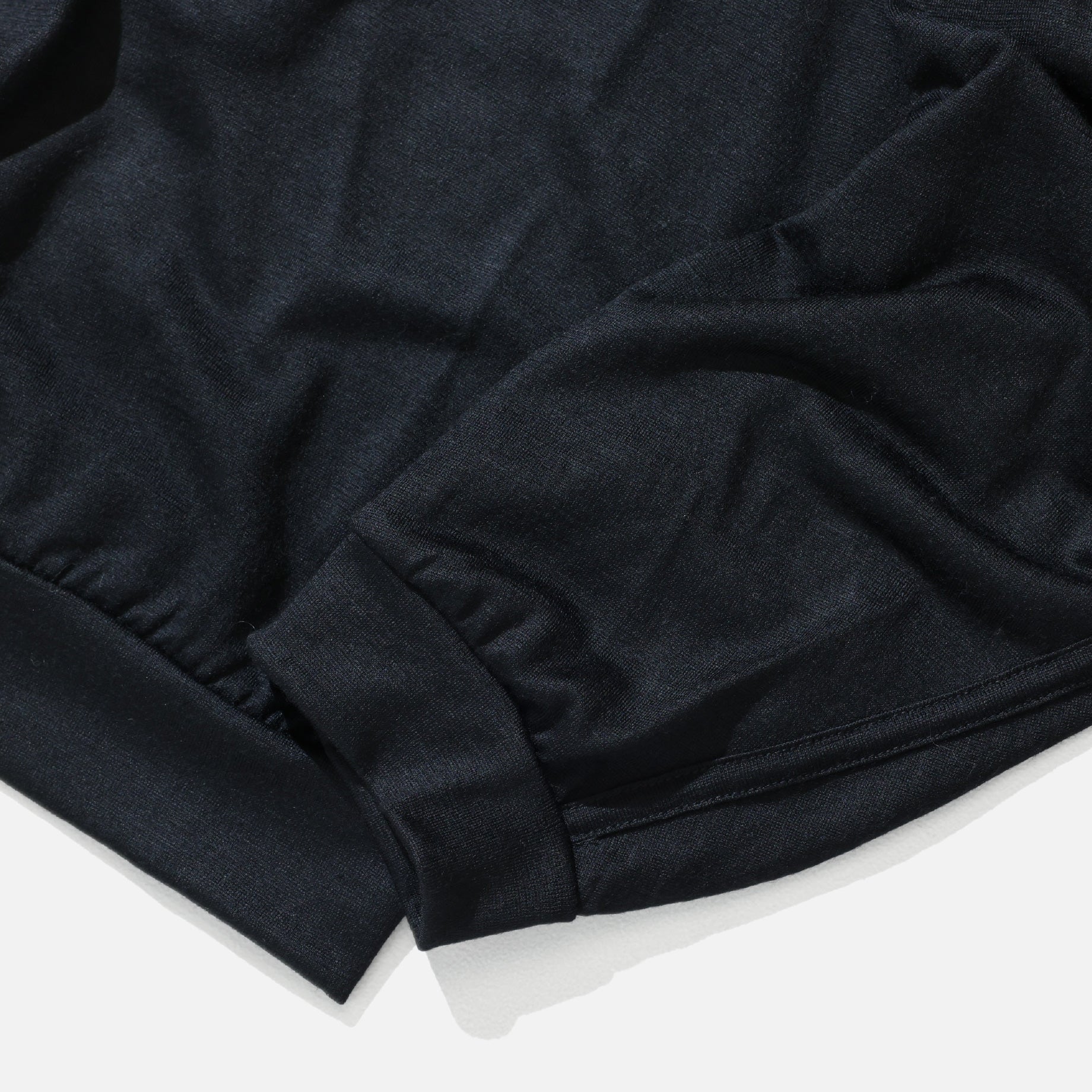 FINE WOOL LONG T (BLACK)