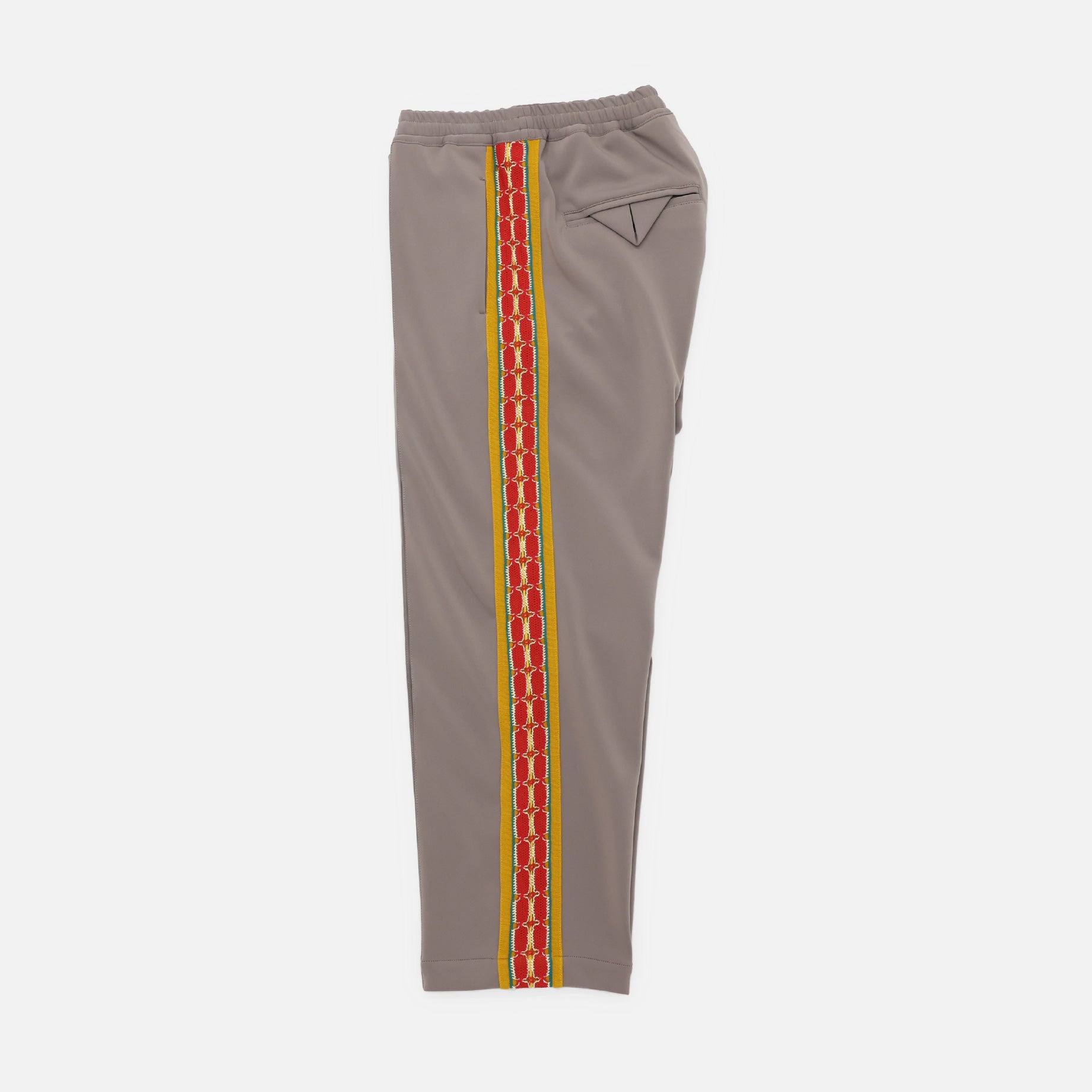 LACE TAPE STRAIGHT TRACK PANTS(LIGHT GRAY)