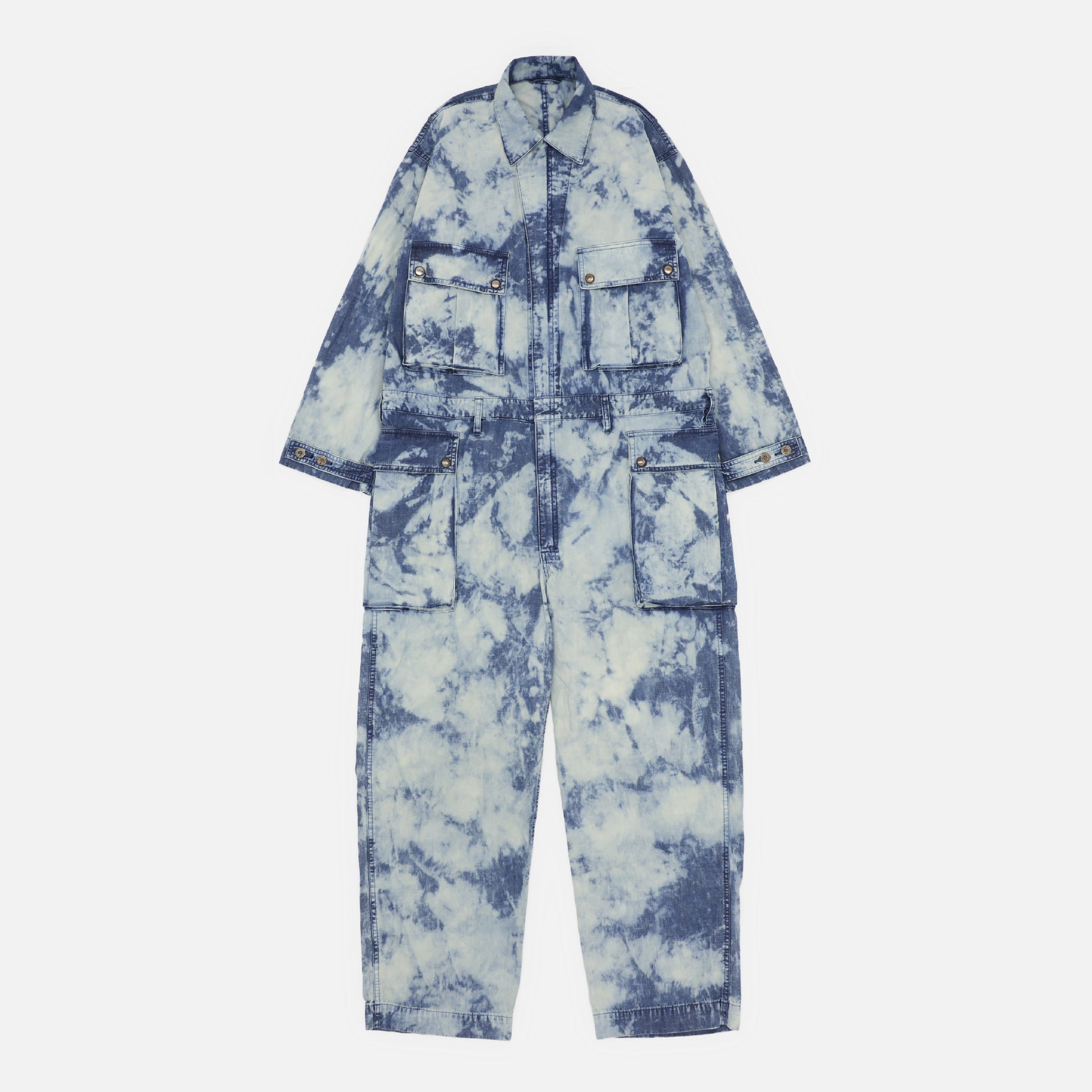 FADED CHAMBRAY OVERALLS(FADED INDIGO)