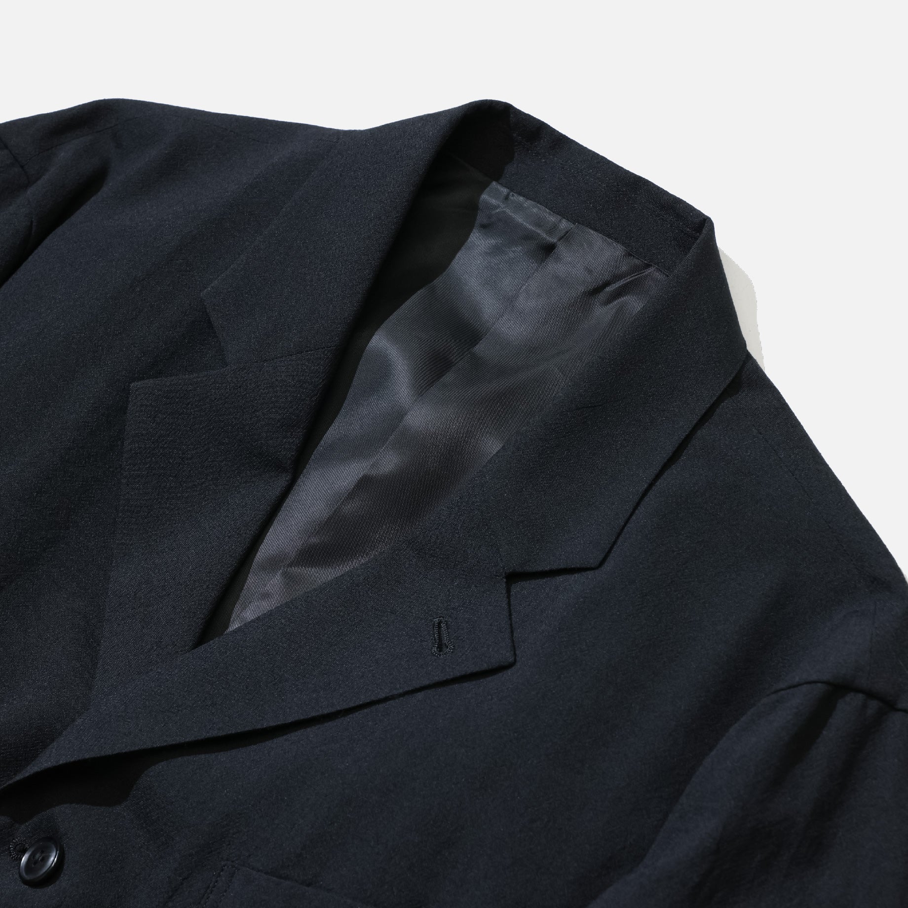 WOOL TROPICAL - 3 BUTTON JACKET(BLACK)