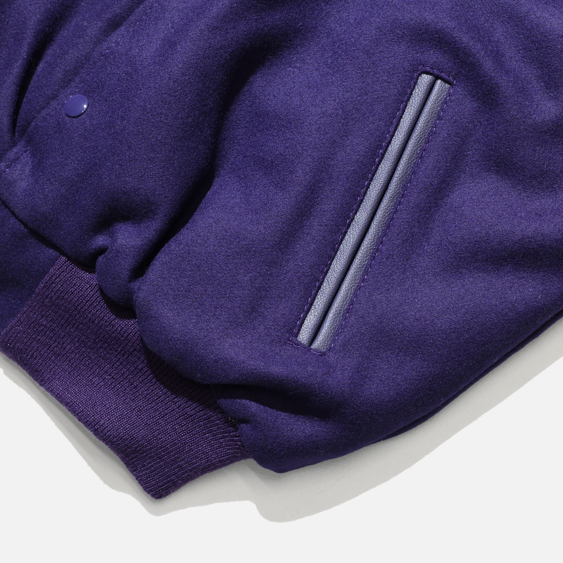 GAME SPORTS WEAR VARSITY VEST BYLON COLLAR(DK.PURPLE)