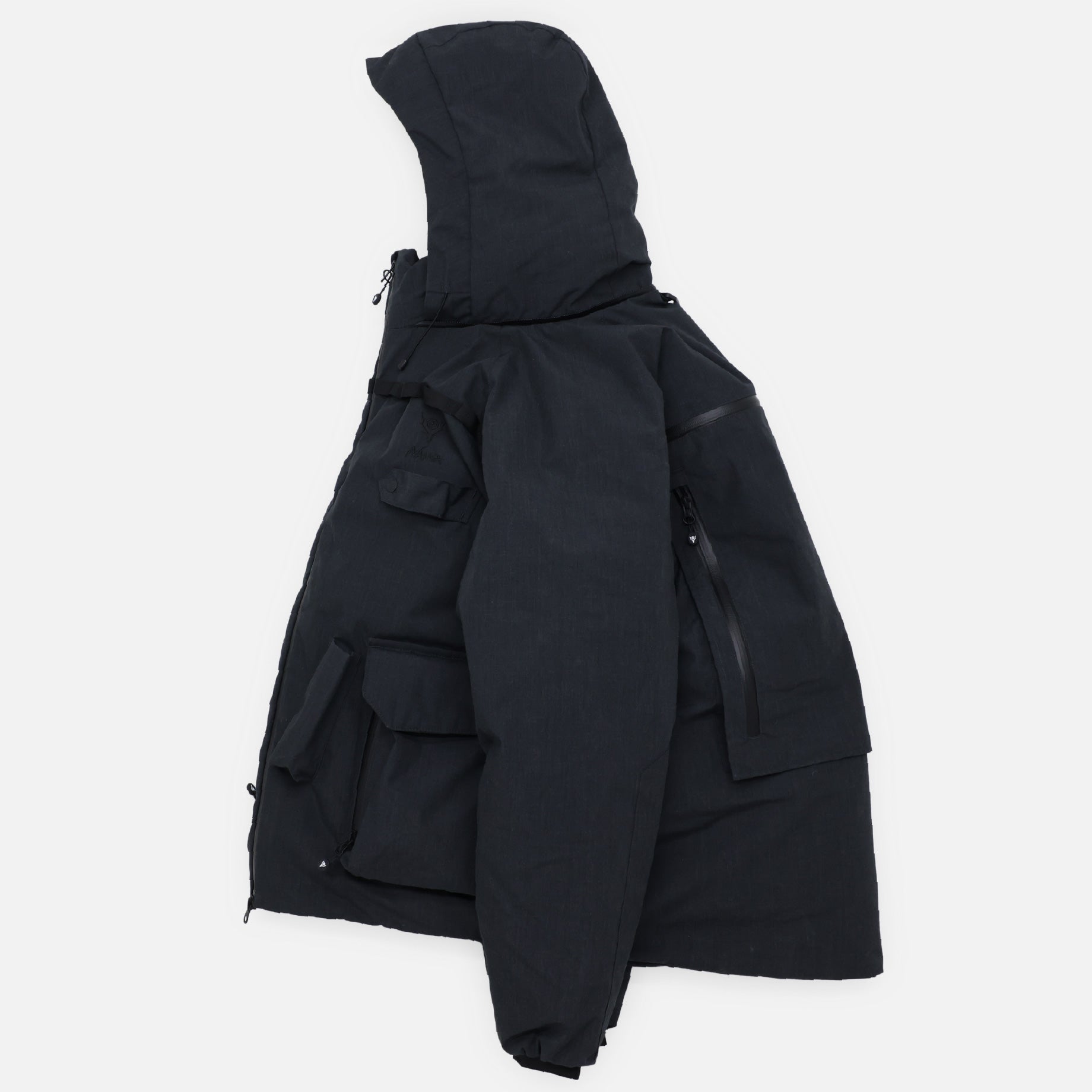 SOUTH2 WEST8 × NANGA TENKARA TROUT DOWN JACKET - FLAME RESISTANT (BLACK)