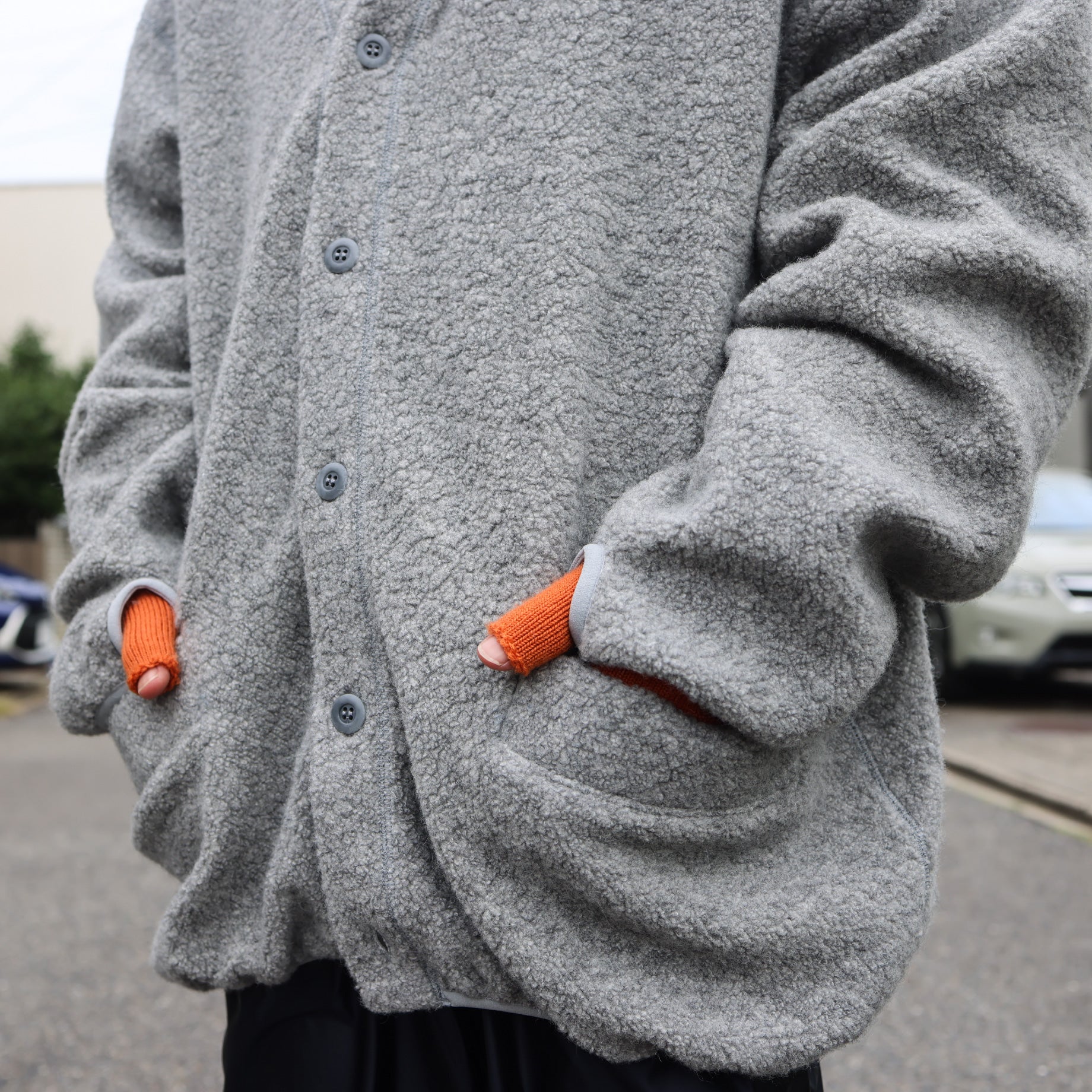 FOLKS CARDIGAN(GRAY)