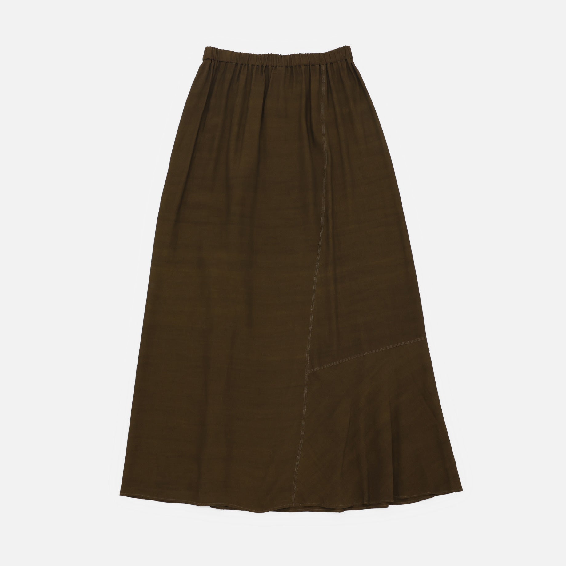 GATHER SKIRT(BROWN)