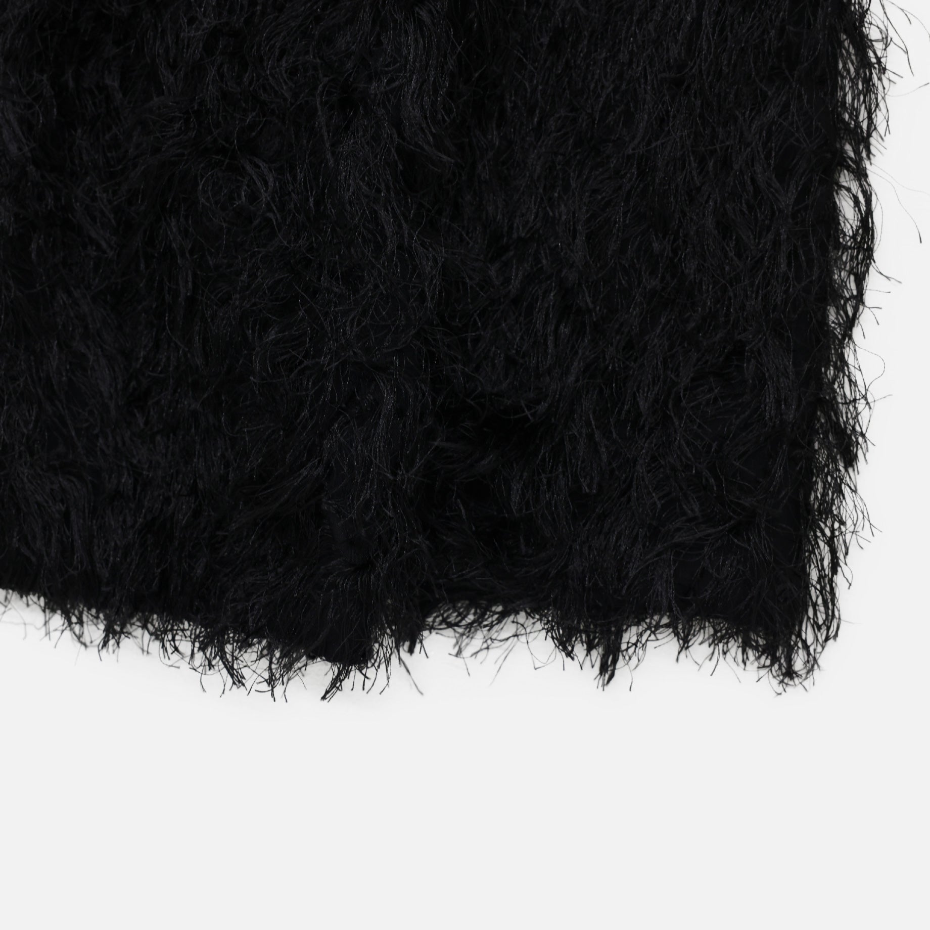 SNAP CARDIGAN JACKET - PE/R ARGYLE FRINGE JQ.(BLACK)