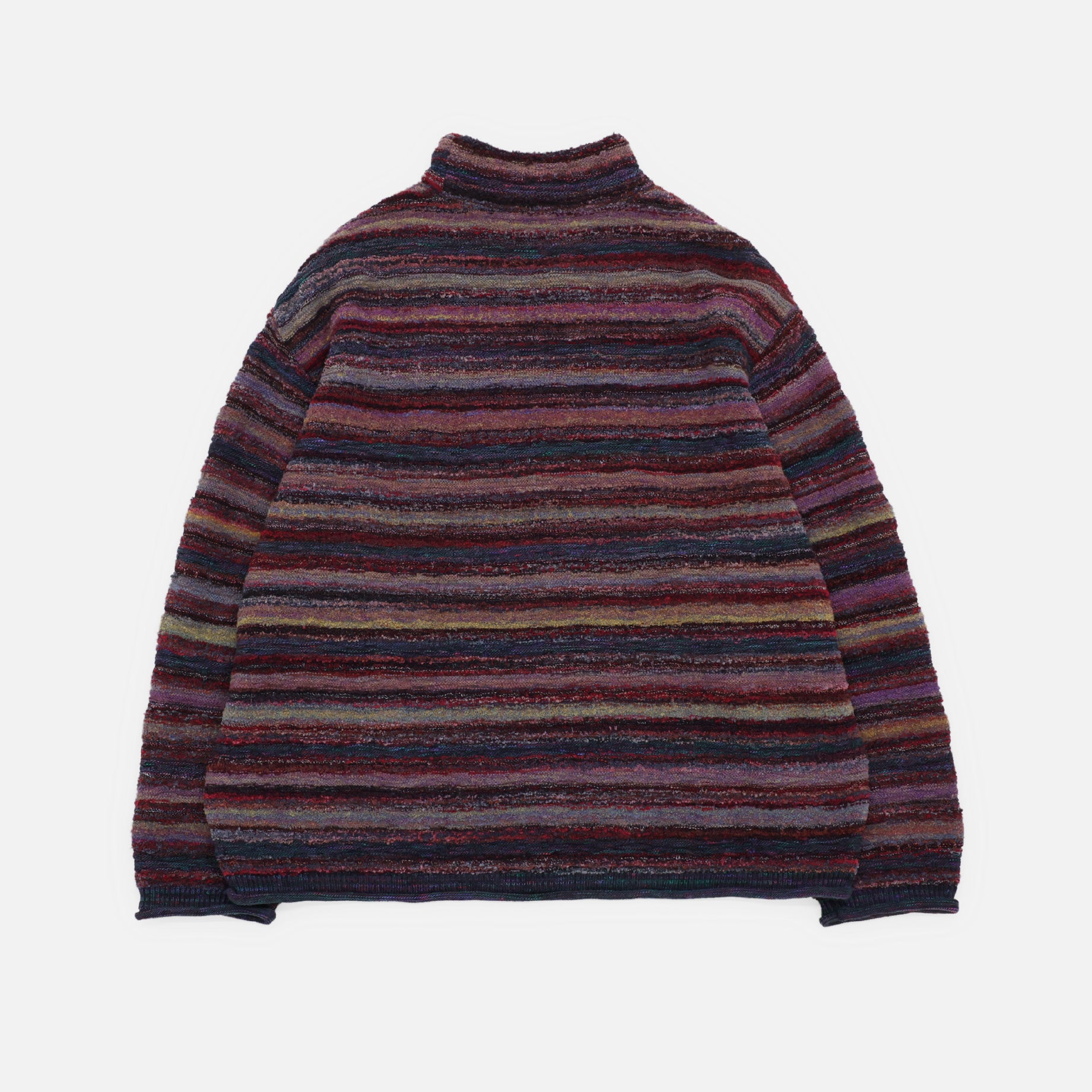 MIX COLLER KNIT PULLOVER(RED)