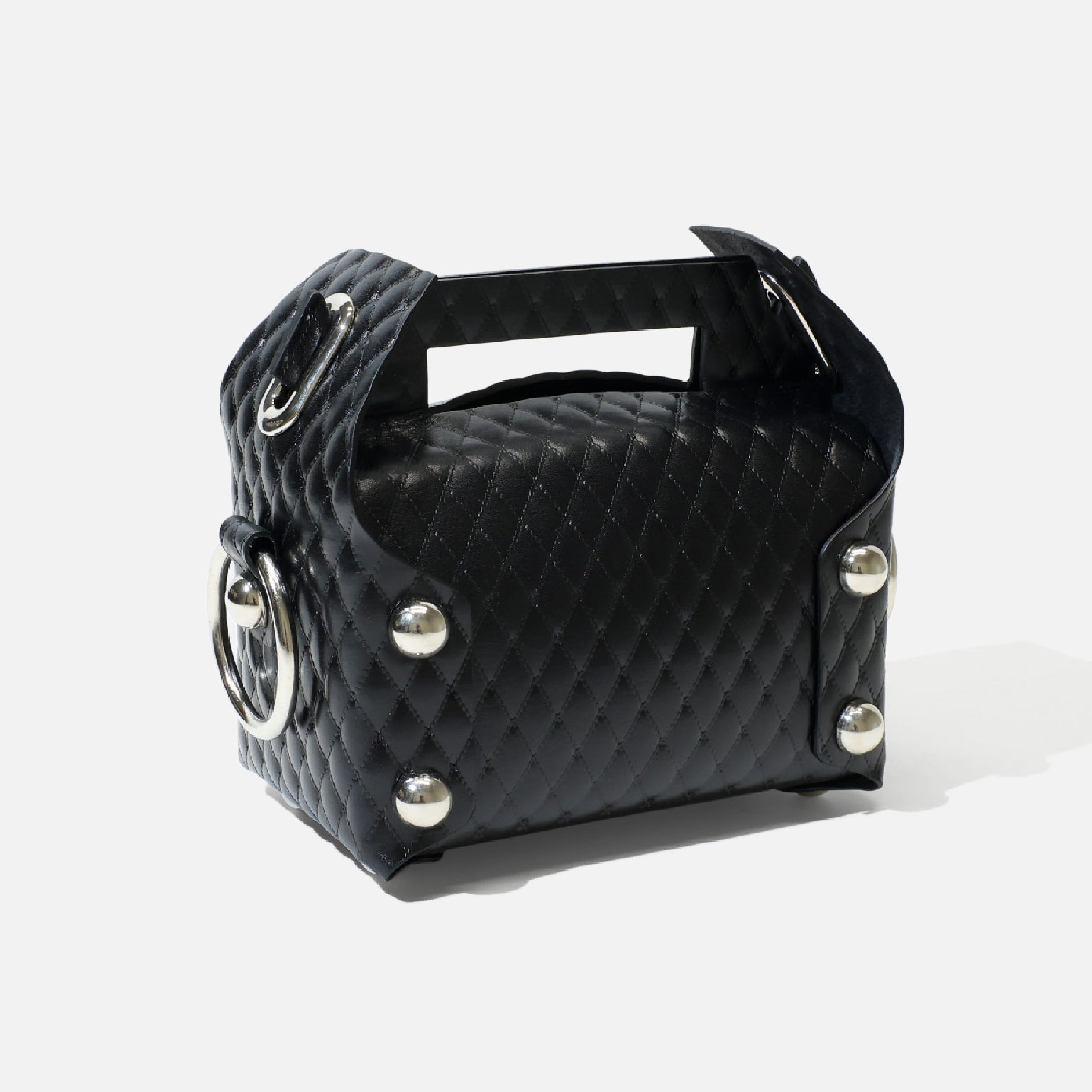 LEATHER CAKE BAG(BALCK)